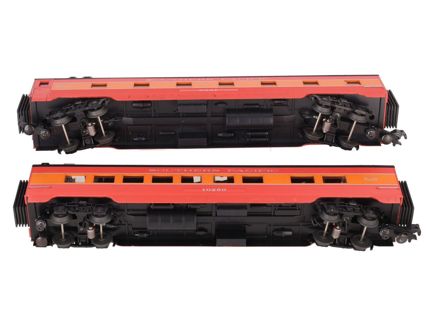 MTH 30-67321 O Gauge Southern Pacific 2-Car 60' Sleeper/Diner Set: 9037, 10250 EX/Box