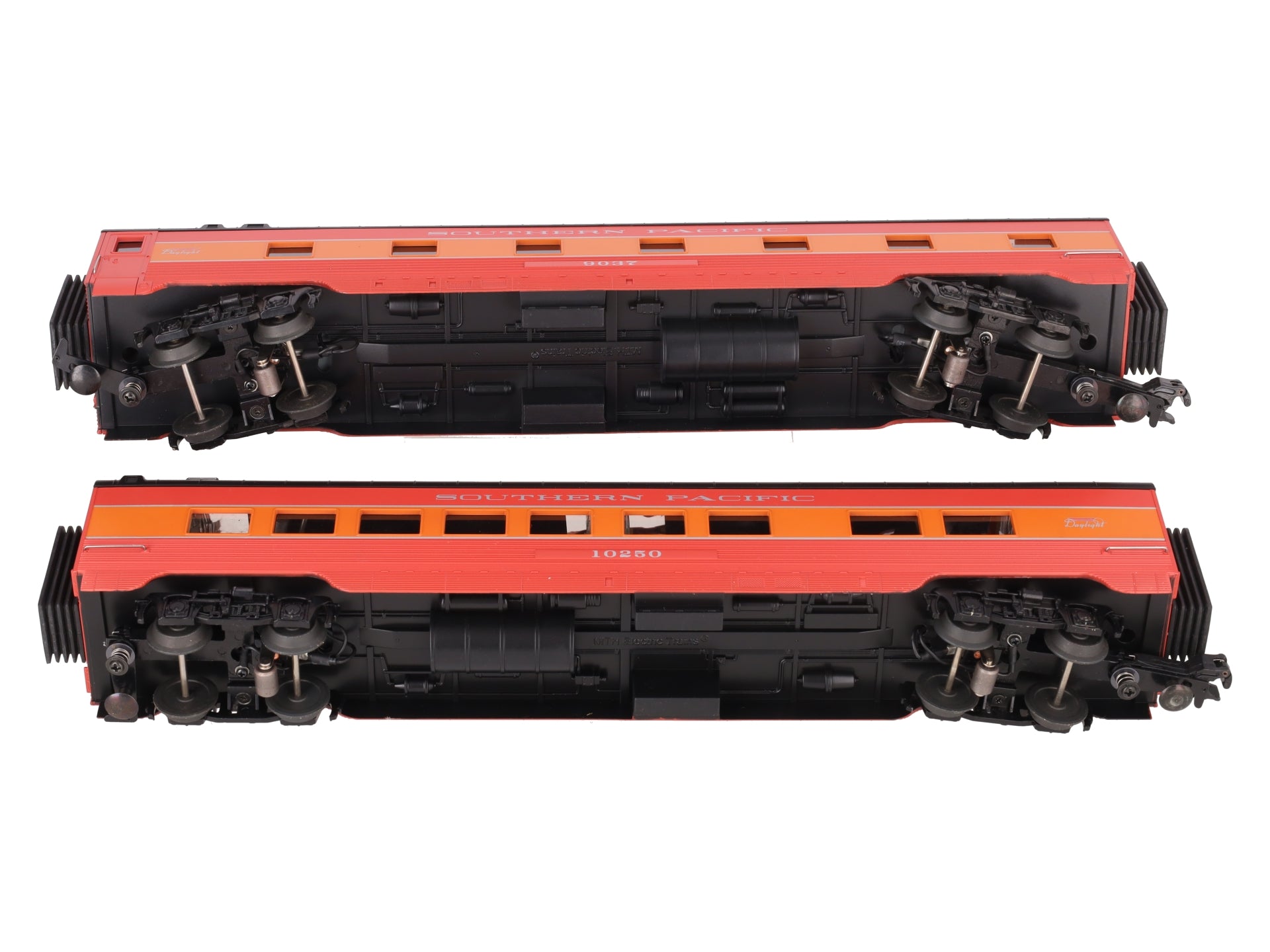 MTH 30-67321 O Gauge Southern Pacific 2-Car 60' Sleeper/Diner Set: 9037, 10250 EX/Box