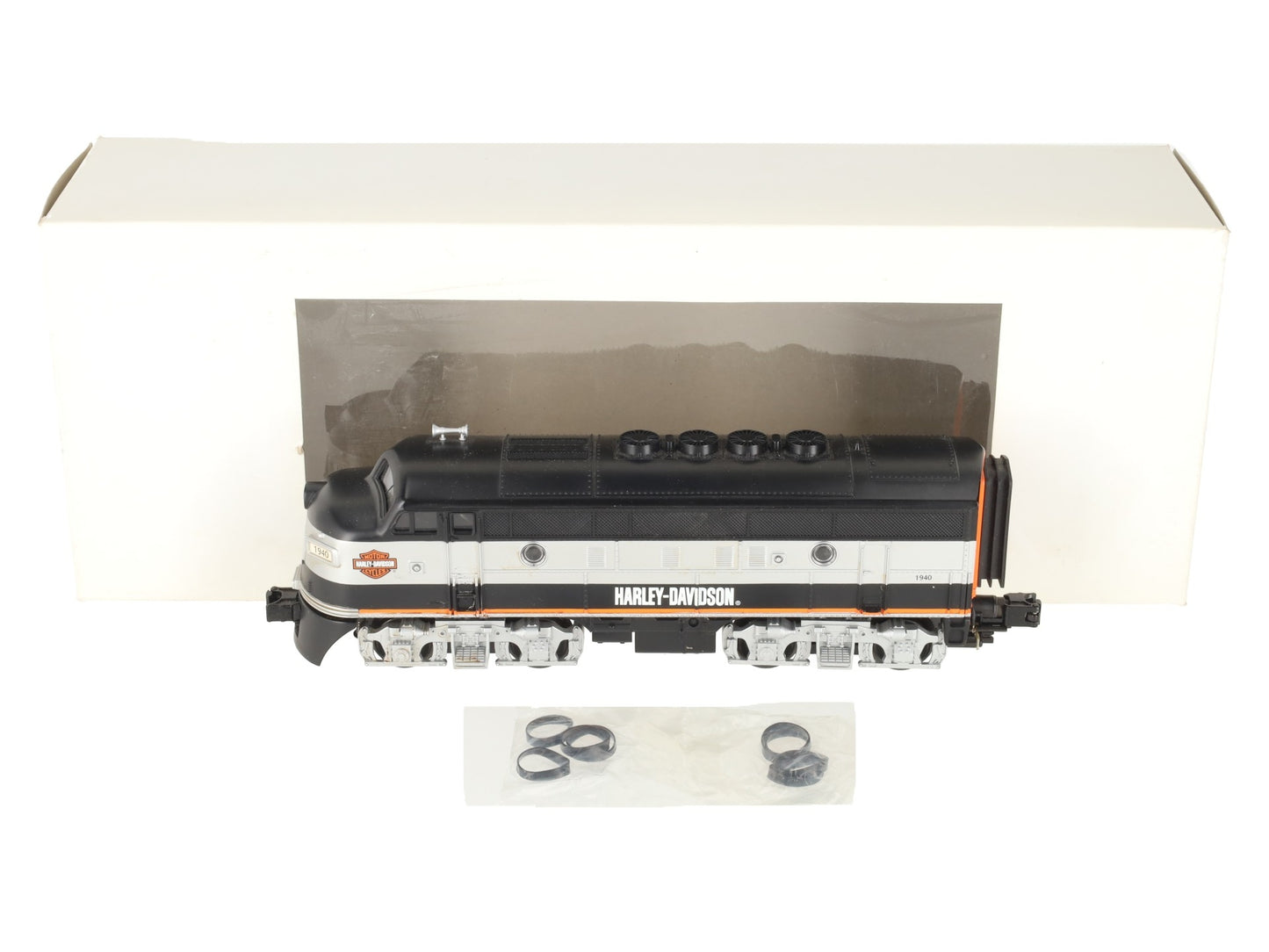 MTH 30-4120E-1 O Gauge Harley Davidson F-3 Diesel Engine w/PS 2.0 #1940 EX/Box