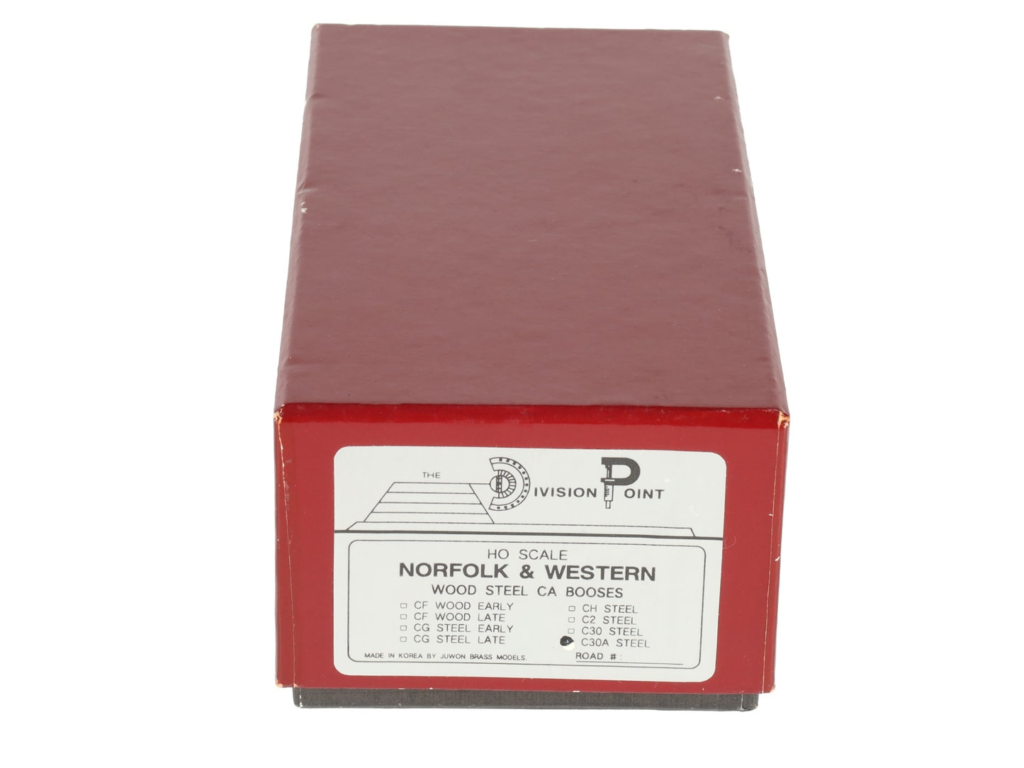 Division Point C30A HO BRASS Norfolk & Western Wood Steel Caboose #530328- F/P LN/Box