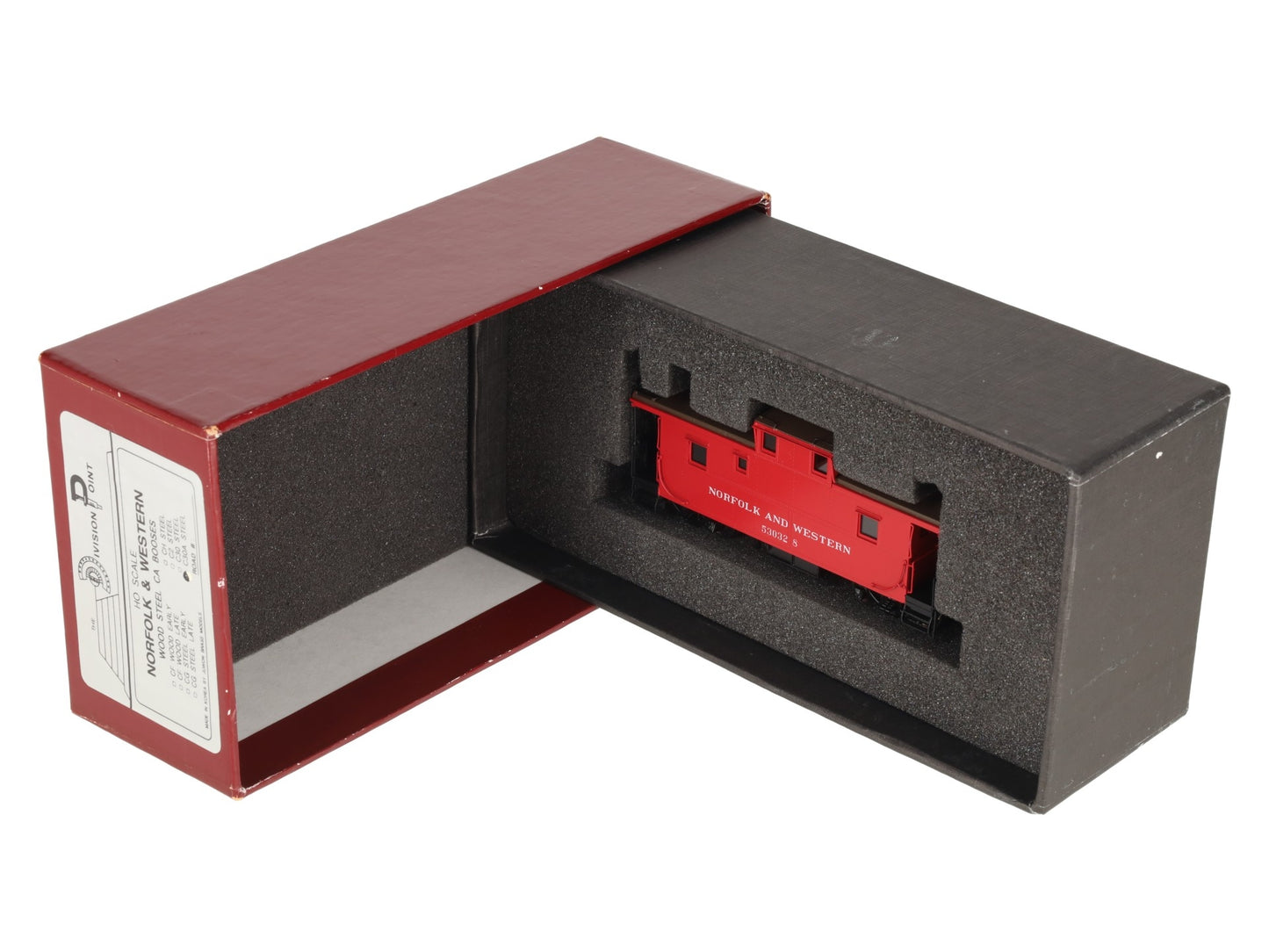 Division Point C30A HO BRASS Norfolk & Western Wood Steel Caboose #530328- F/P LN/Box