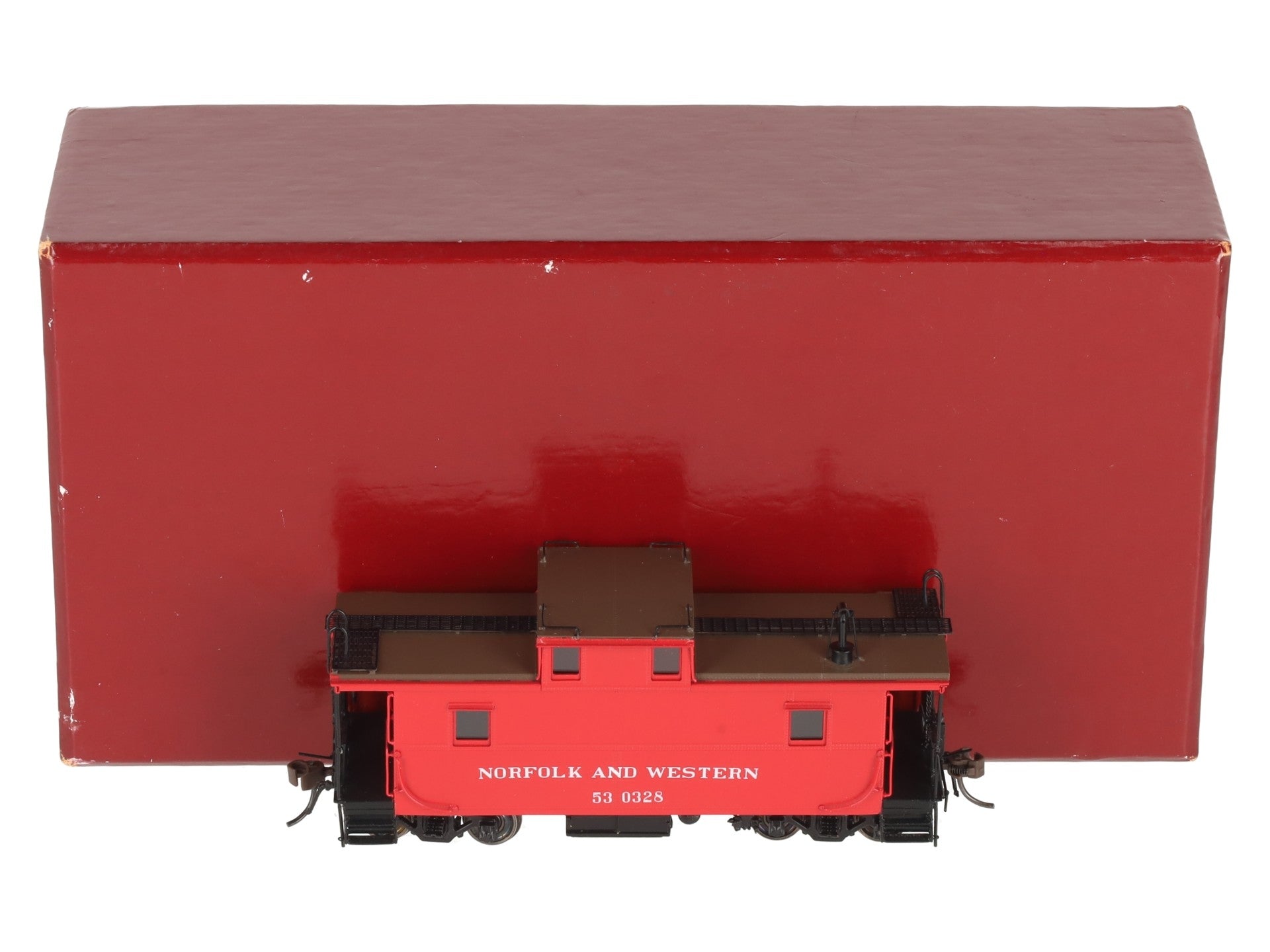 Division Point C30A HO BRASS Norfolk & Western Wood Steel Caboose #530328- F/P LN/Box