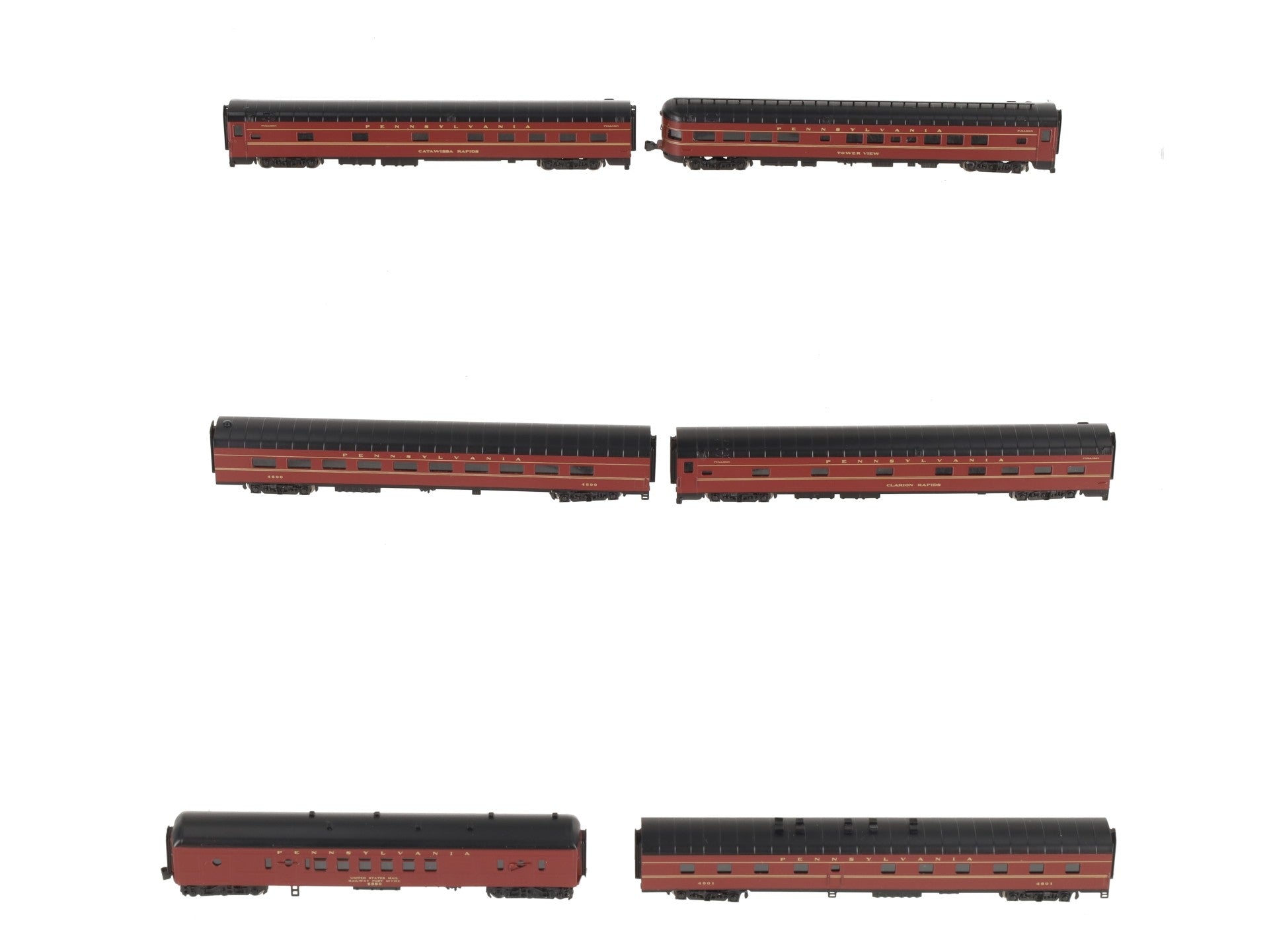 American Z-Line 2602 Z Scale BRASS PRR 948 Broadway Limited Passenger Set [6] NIB
