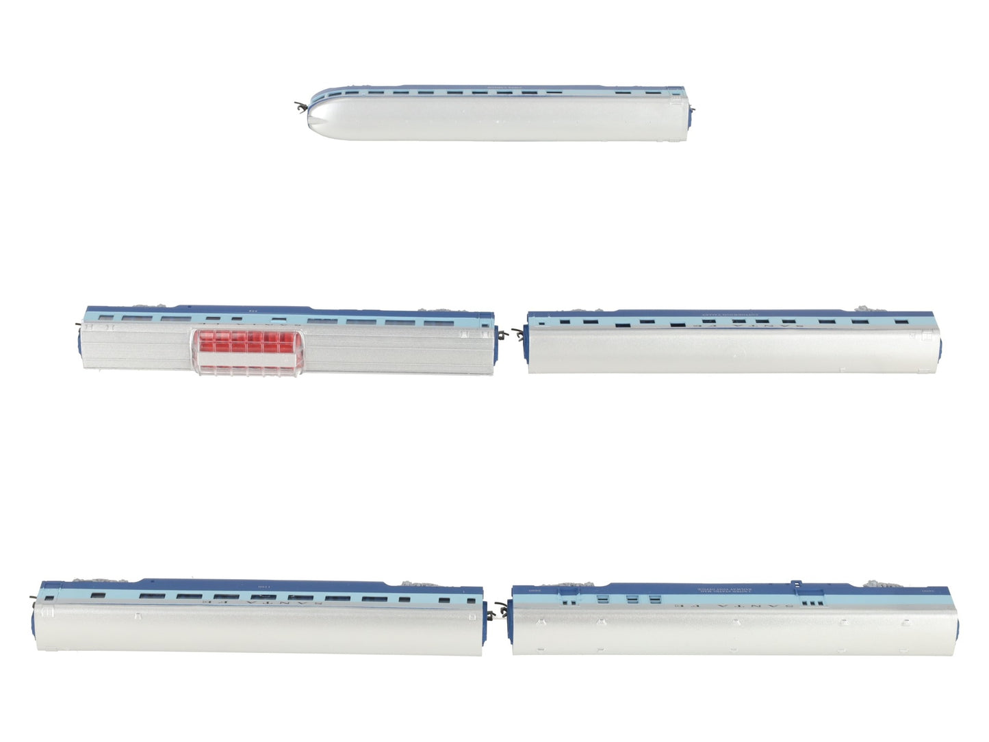 Con-Cor 40402 N Scale Atchison Topeaka Santa Fe Passenger Car Set (5) EX/Box