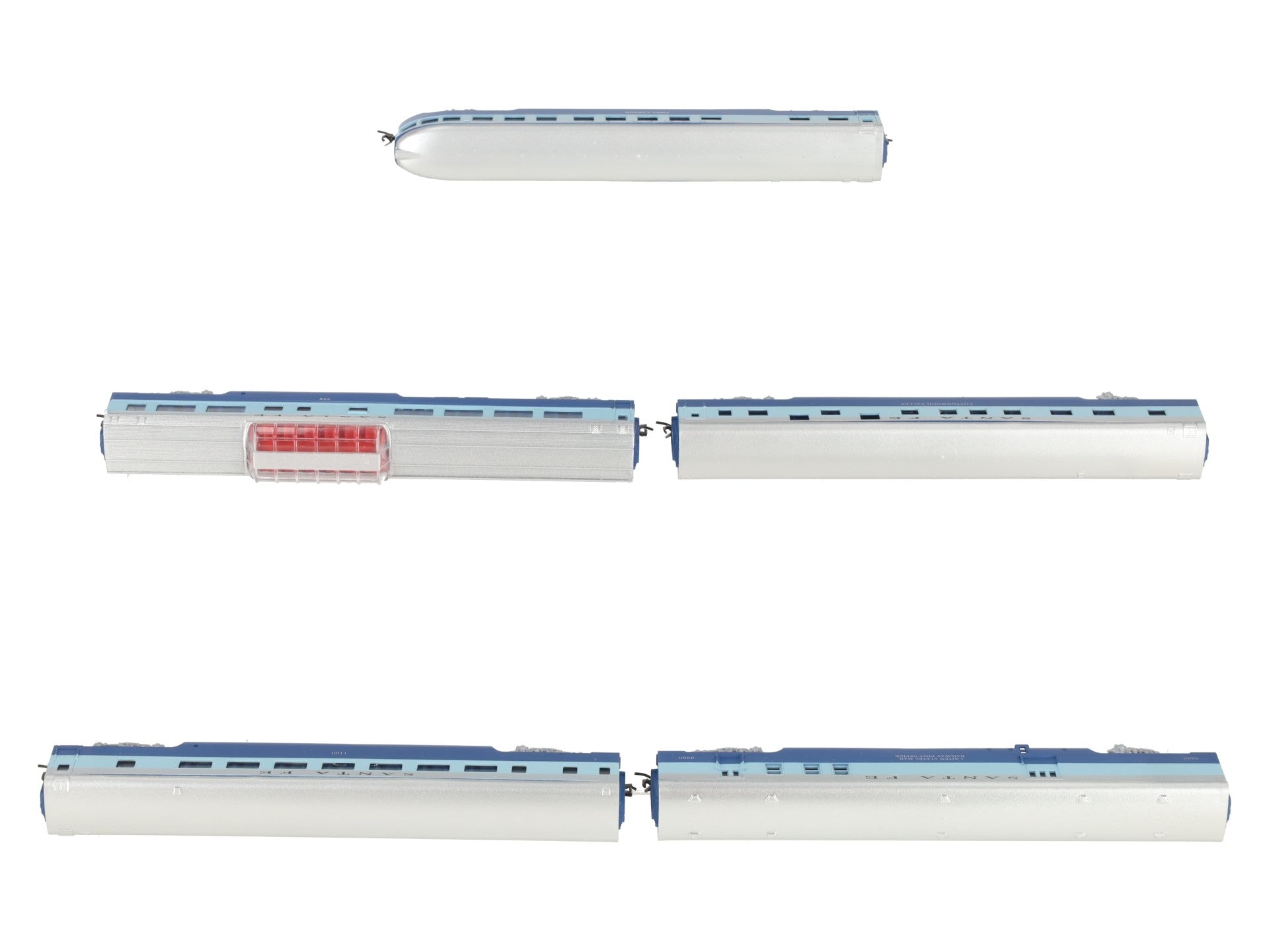 Con-Cor 40402 N Scale Atchison Topeaka Santa Fe Passenger Car Set (5) EX/Box