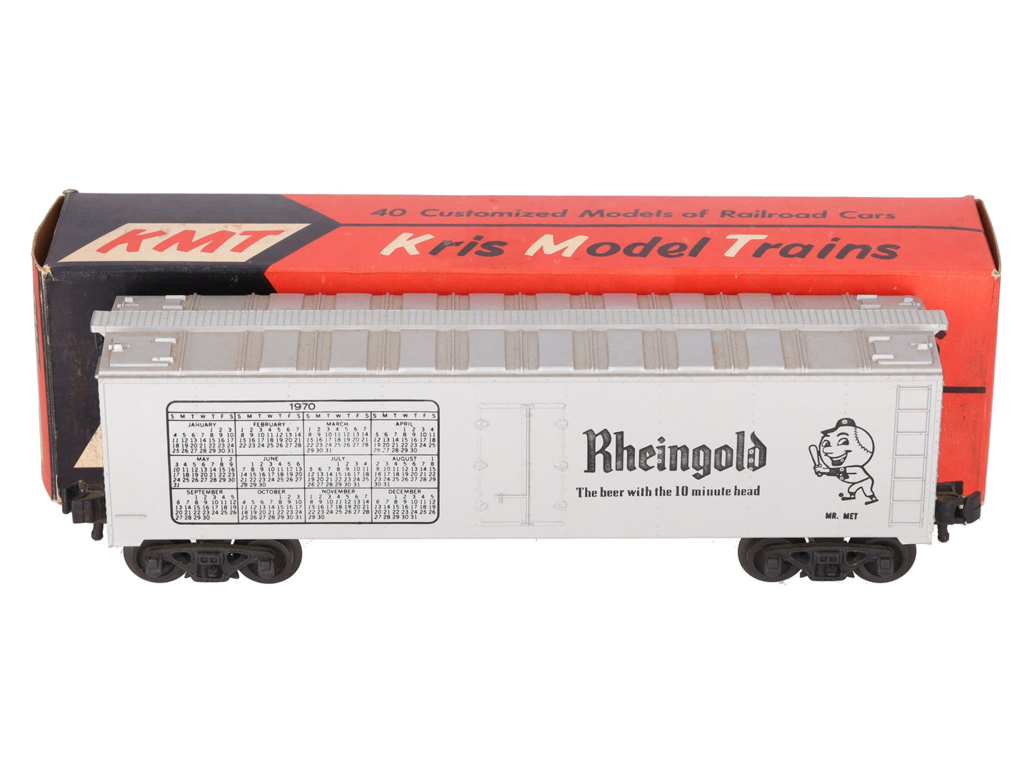 KMT O Gauge Rheingold 'Mr. Met' Calendar Boxcar EX/Box