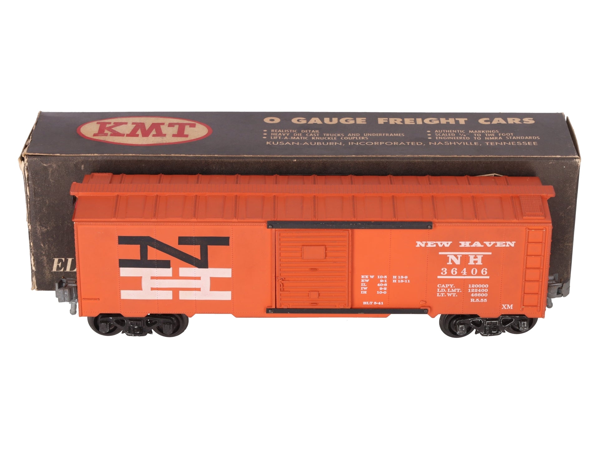 KMT 36406 O Gauge New Haven Boxcar #36406 EX/Box