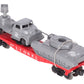 Lionel 6803 Vintage O Flatcar w/ USMC Tank & Sound Truck VG