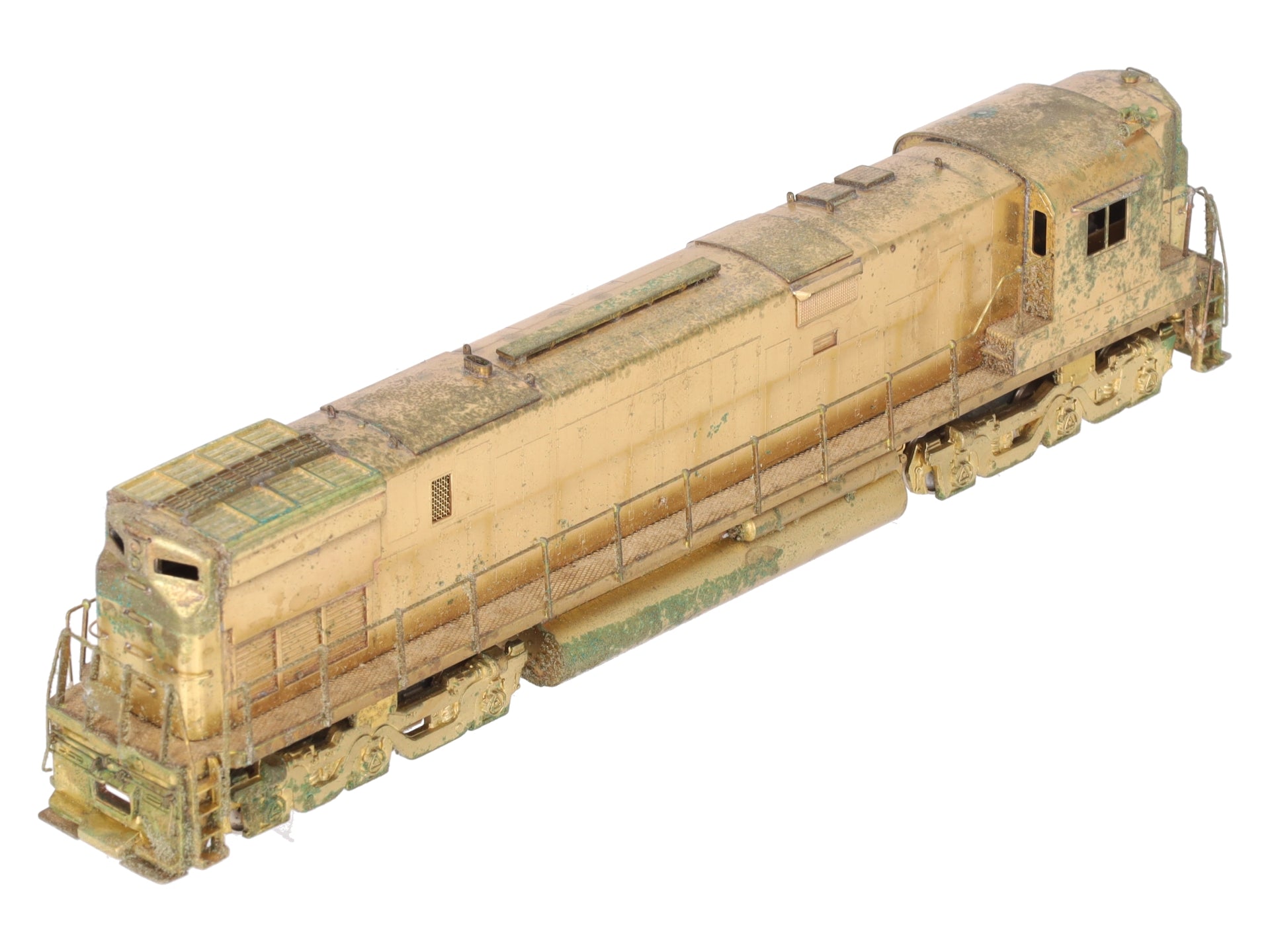 Alco Models D-139 HO BRASS C-628 High Hood Diesel Locomotive - Unpainted VG/Box