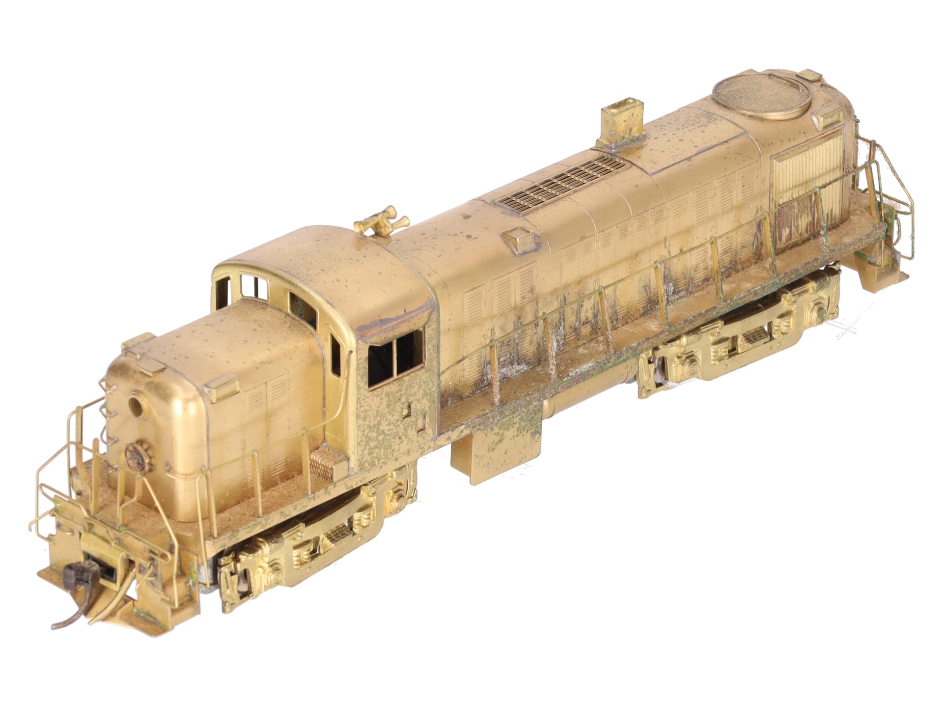 Alco Models D-132 HO Brass RS-2 Diesel Locomotive - Unpainted VG/Box
