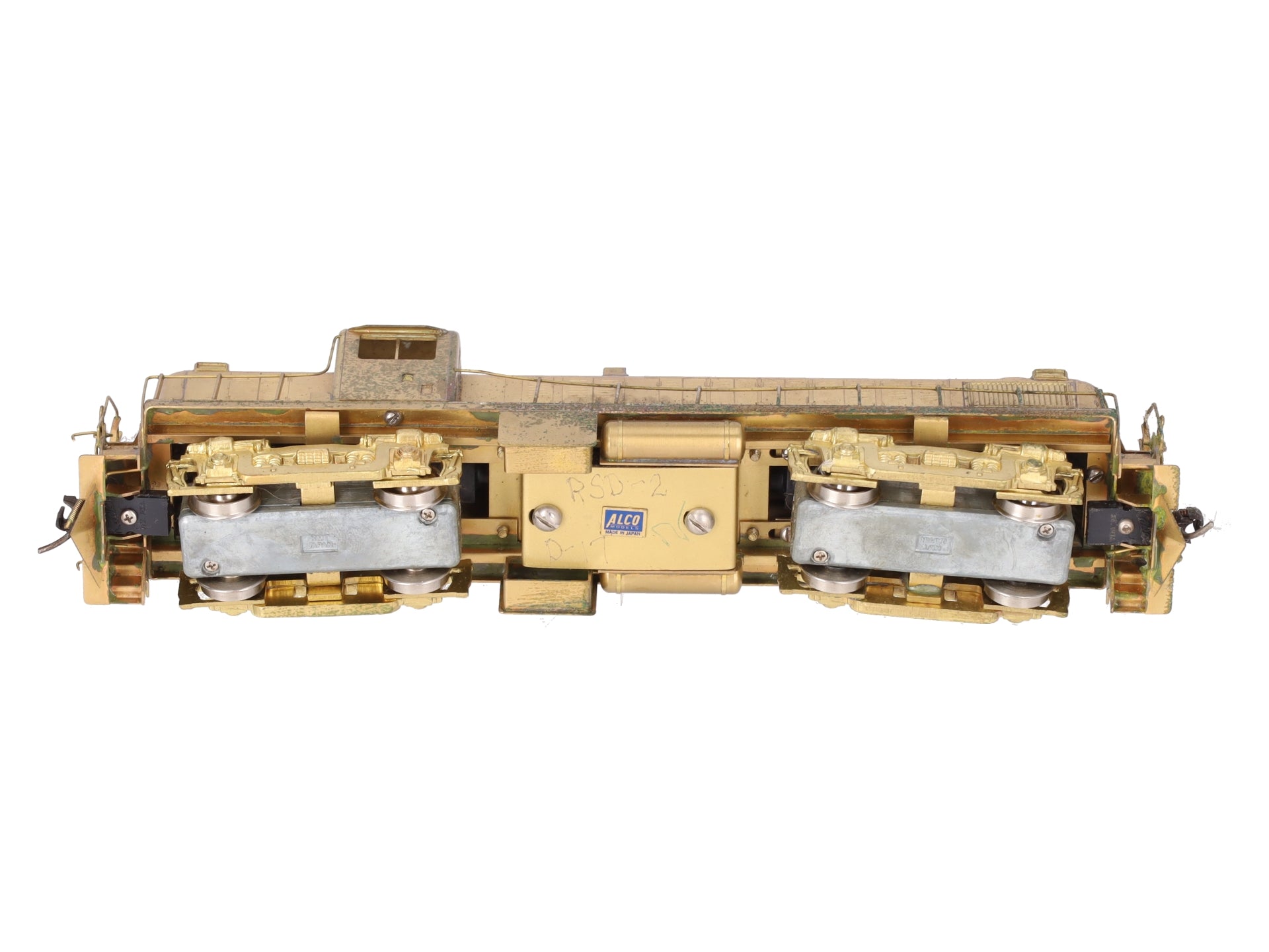 Alco Models D-132 HO Brass RS-2 Diesel Locomotive - Unpainted VG/Box