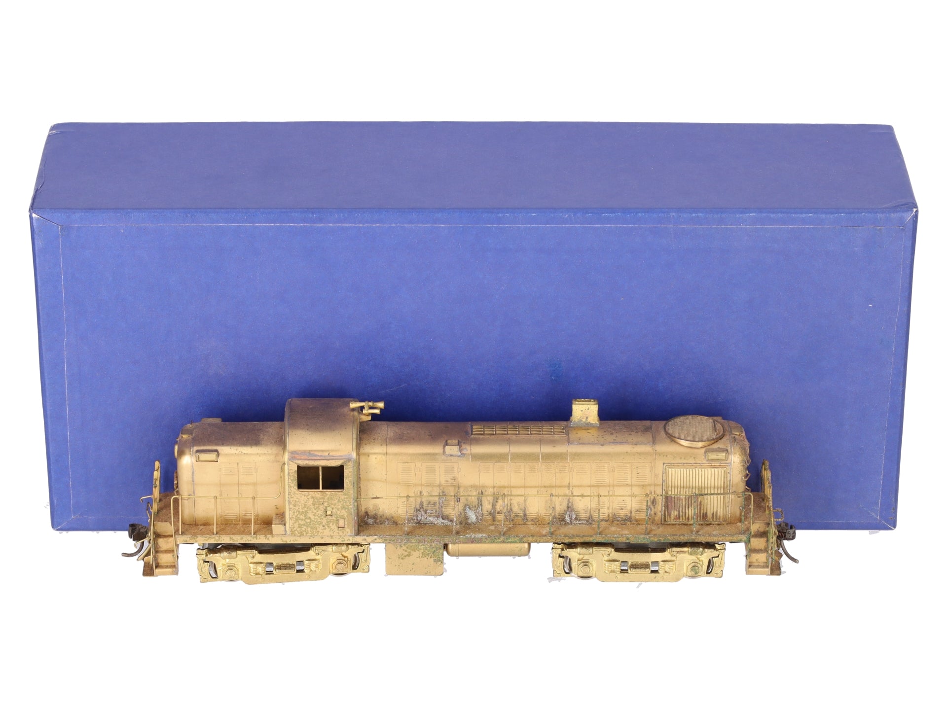 Alco Models D-132 HO Brass RS-2 Diesel Locomotive - Unpainted VG/Box