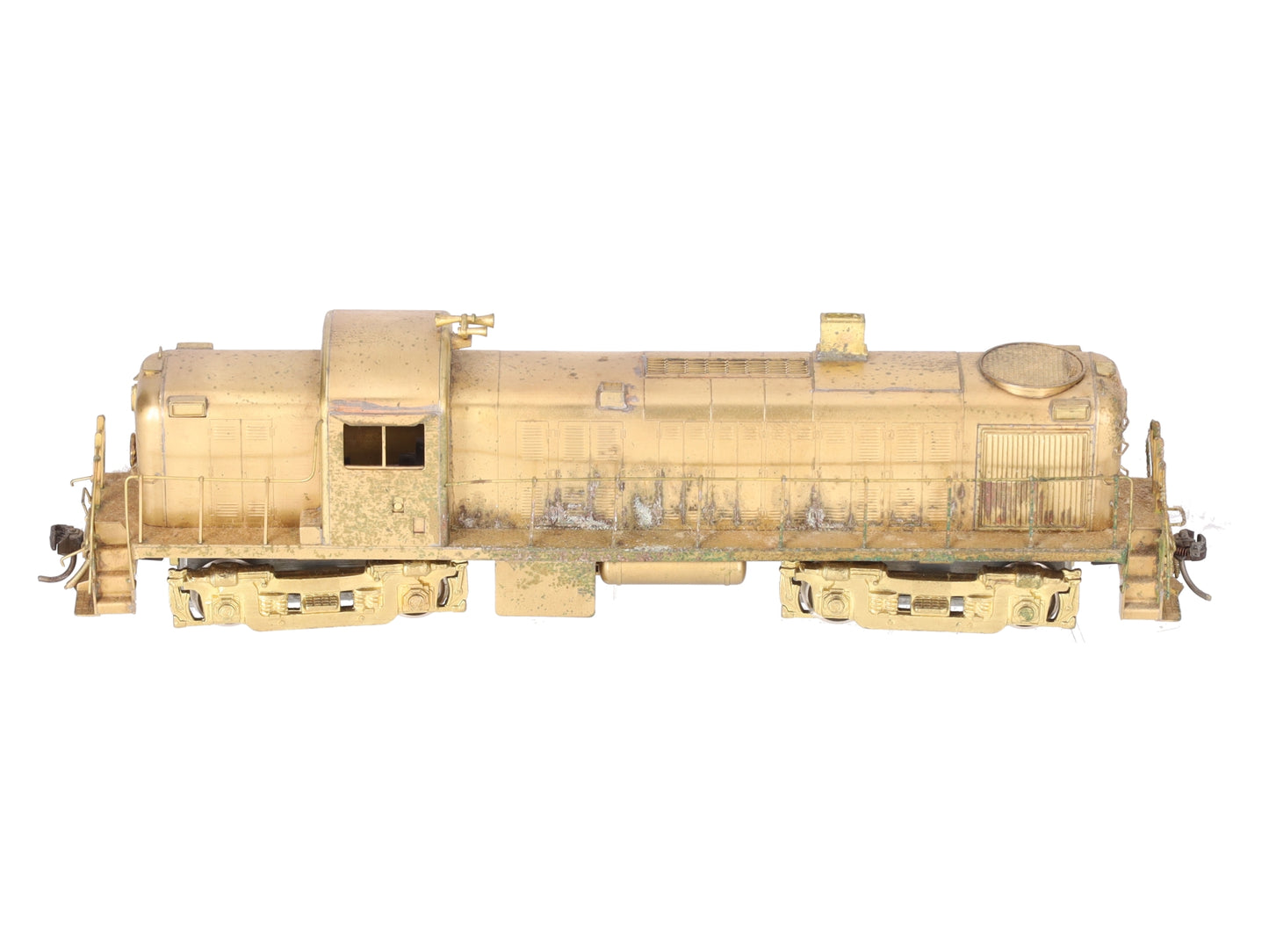 Alco Models D-132 HO Brass RS-2 Diesel Locomotive - Unpainted VG/Box
