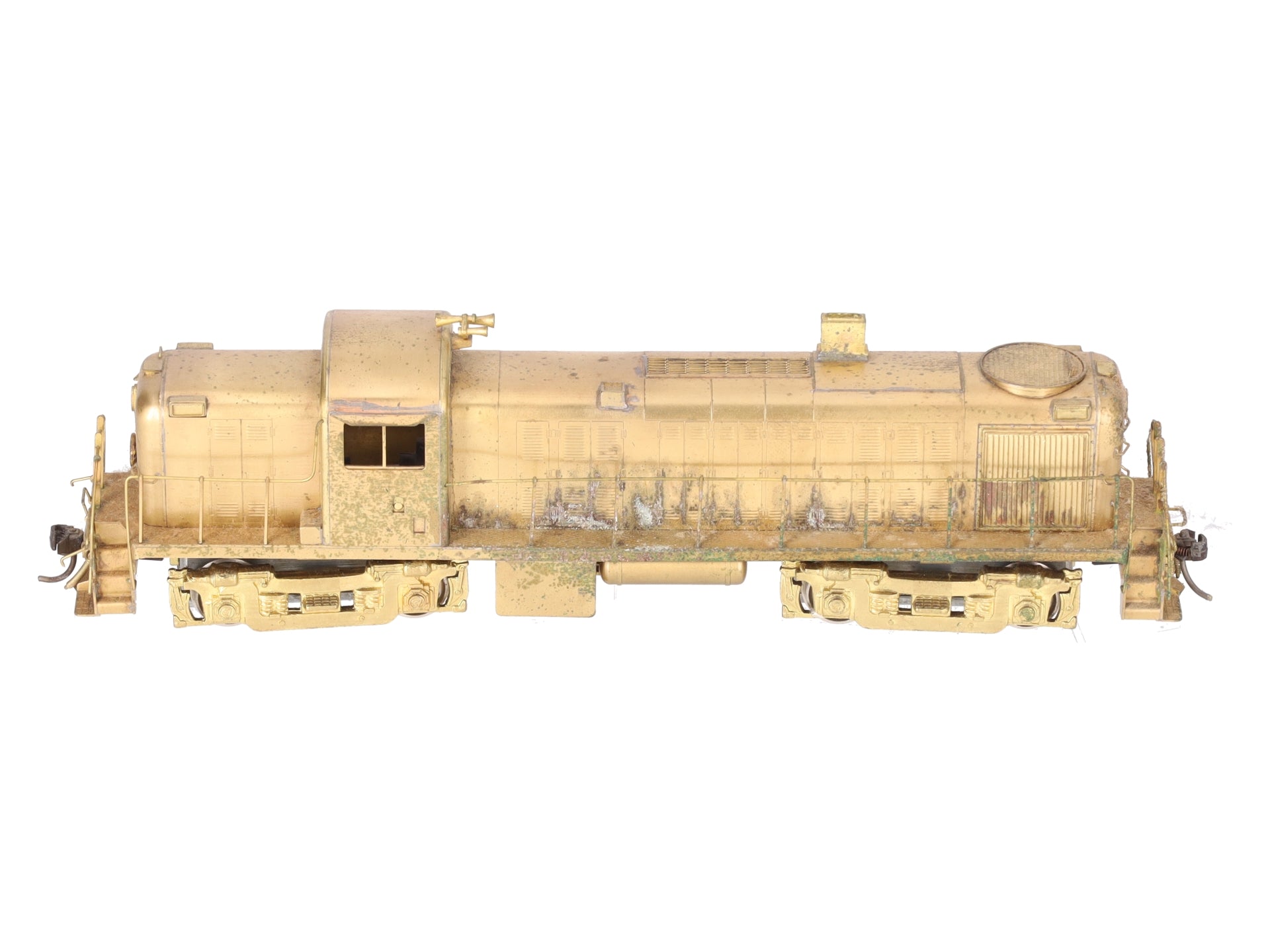 Alco Models D-132 HO Brass RS-2 Diesel Locomotive - Unpainted VG/Box
