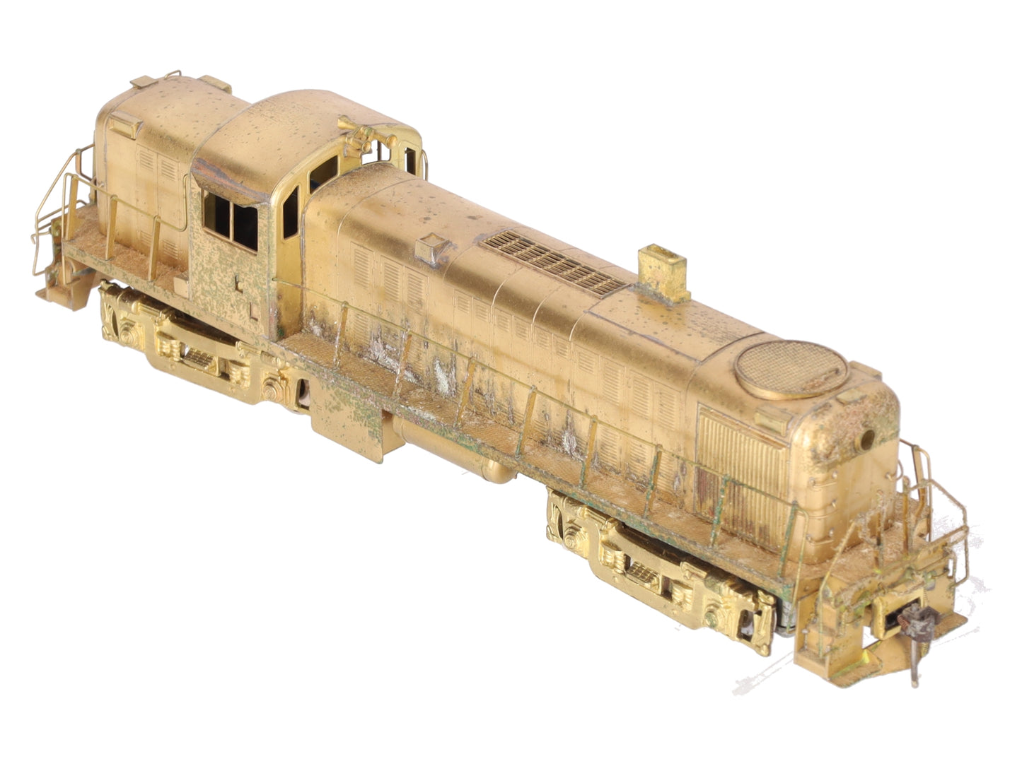 Alco Models D-132 HO Brass RS-2 Diesel Locomotive - Unpainted VG/Box