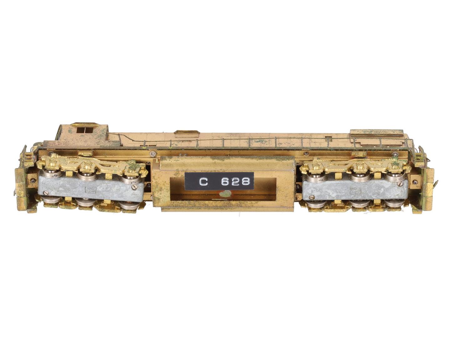 Alco Models D-139 HO BRASS C-628 High Hood Diesel Locomotive - Unpainted VG/Box