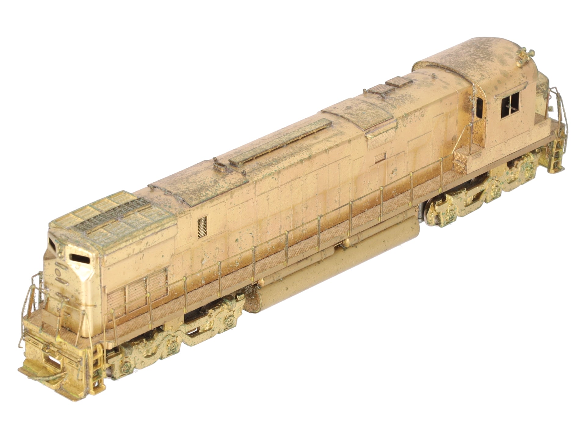 Alco Models D-139 HO BRASS C-628 High Hood Diesel Locomotive - Unpainted VG/Box