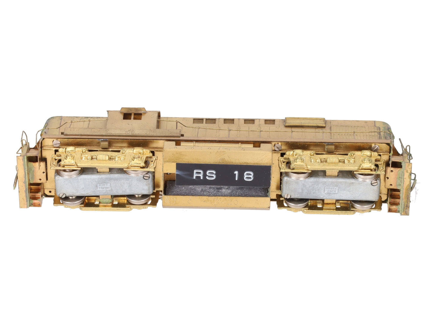 Alco Models D-127 HO Brass M.L.W. RS-18 Diesel Locomotive - unpainted VG/Box