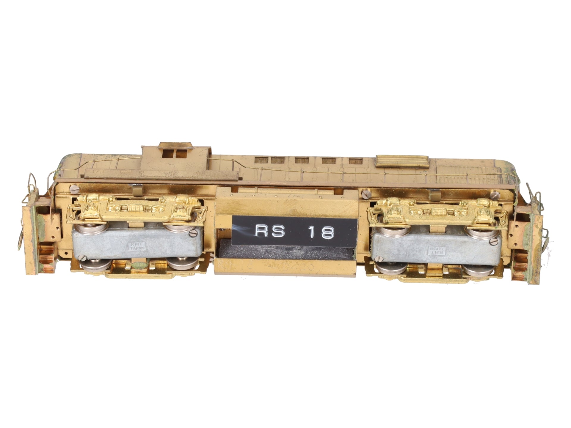 Alco Models D-127 HO Brass M.L.W. RS-18 Diesel Locomotive - unpainted VG/Box