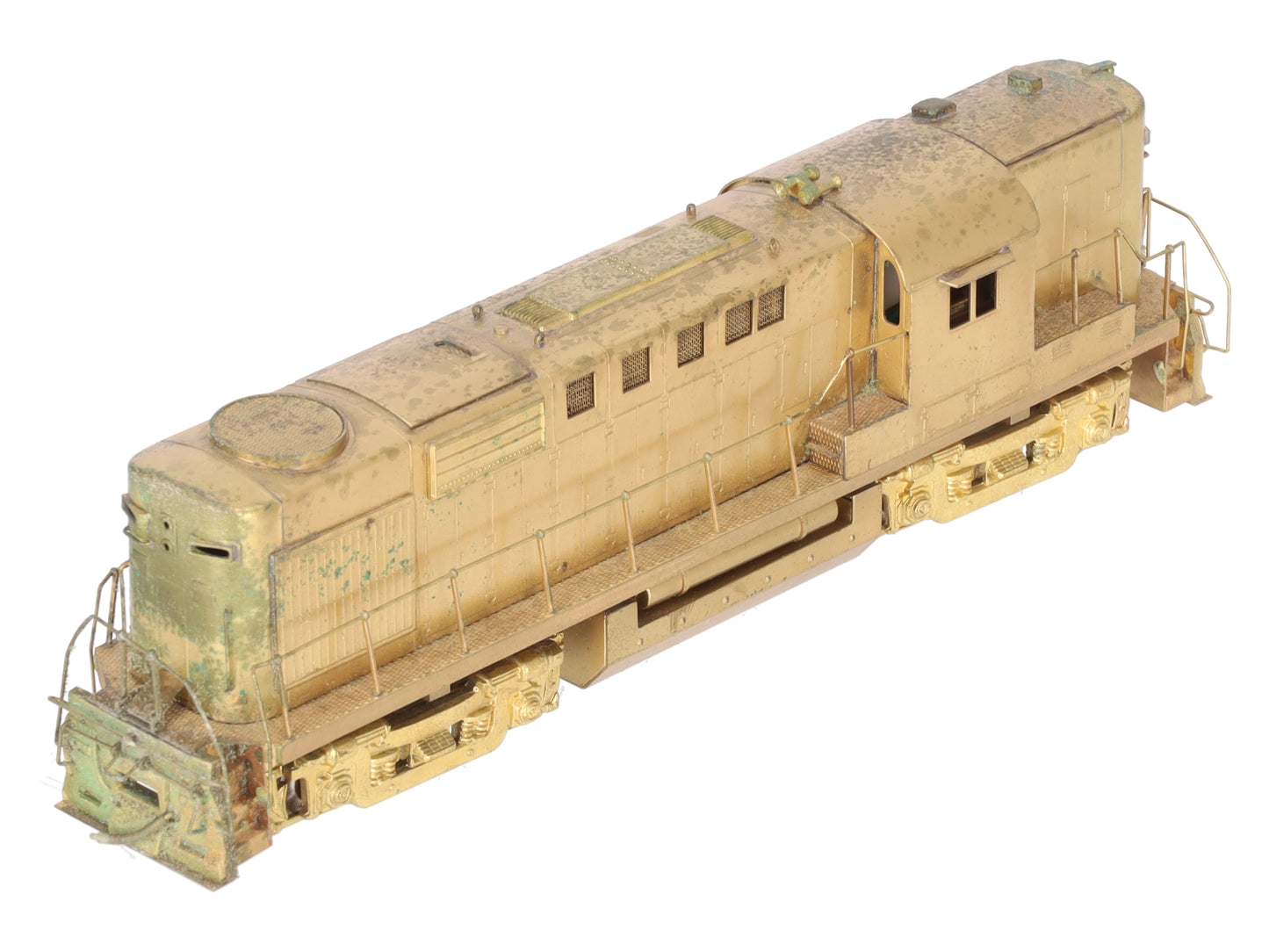 Alco Models D-127 HO Brass M.L.W. RS-18 Diesel Locomotive - unpainted VG/Box