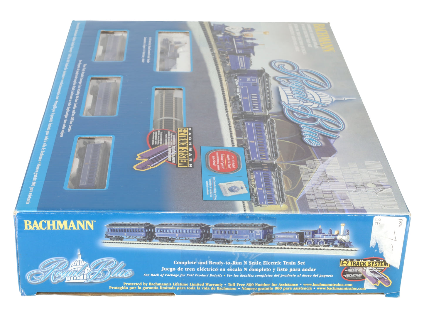 Bachmann 24018 N Scale Baltimore & Ohio Royal Blue Steam Starter Train Set LN/Box