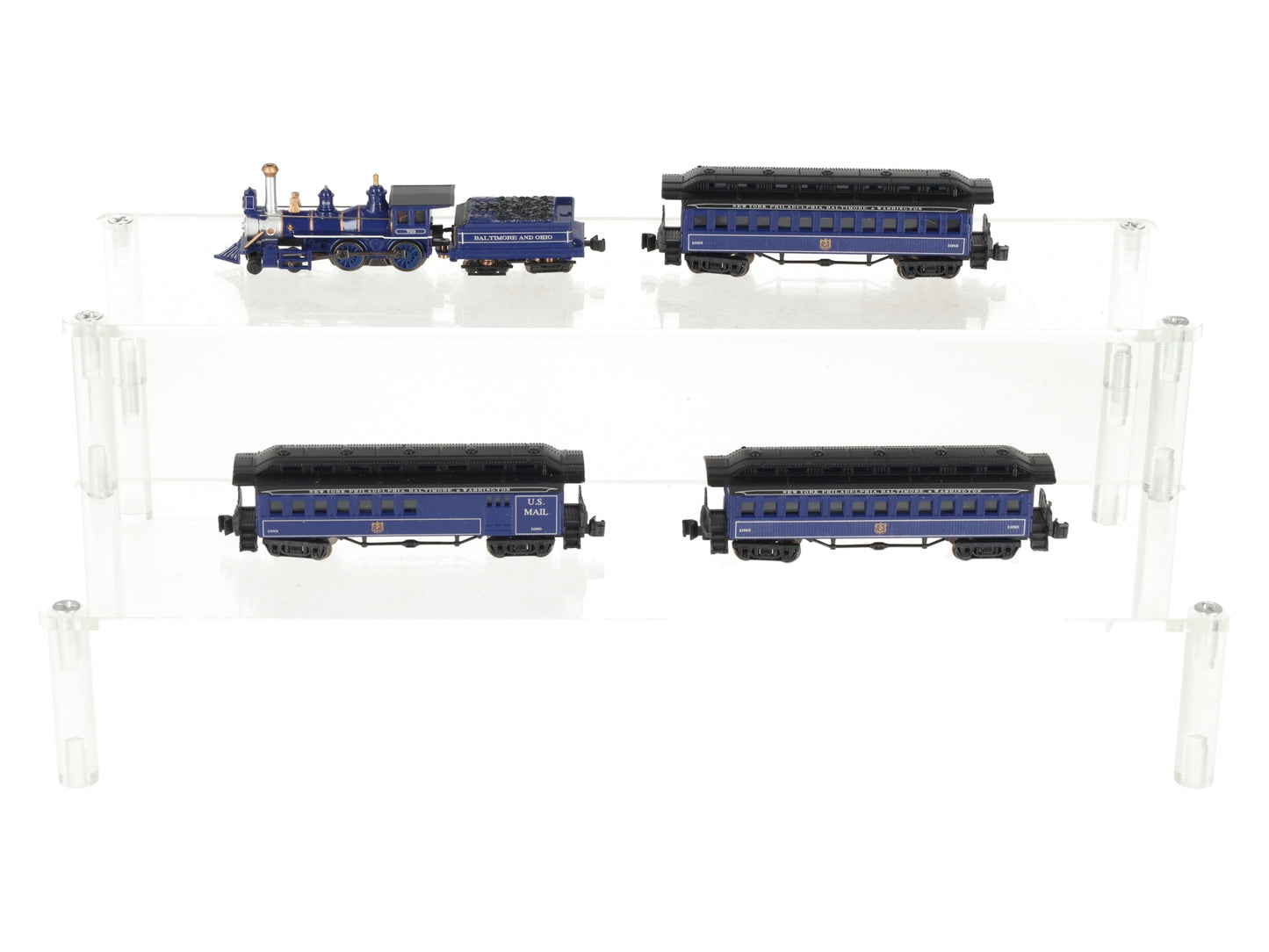 Bachmann 24018 N Scale Baltimore & Ohio Royal Blue Steam Starter Train Set LN/Box