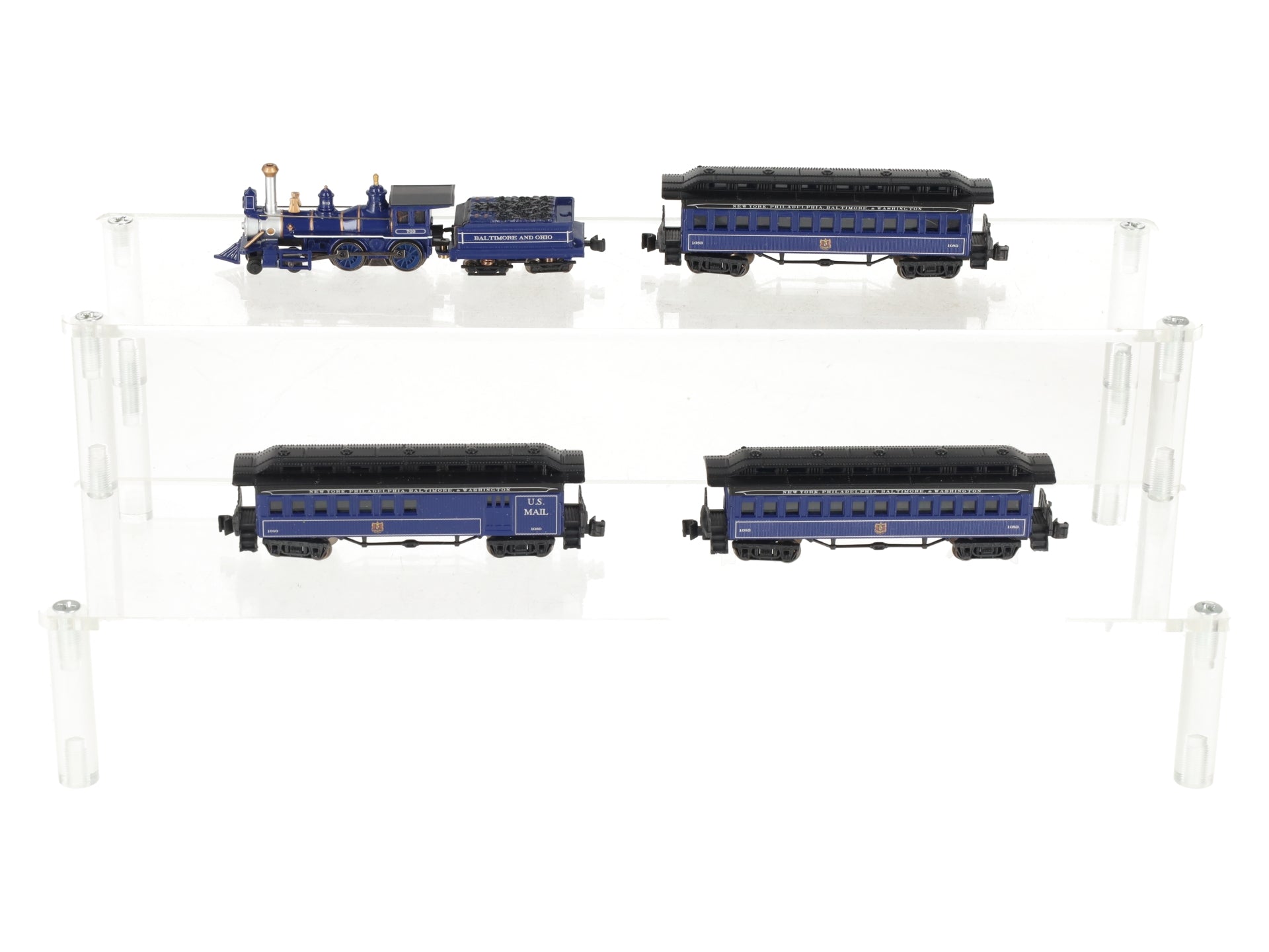 Bachmann 24018 N Scale Baltimore & Ohio Royal Blue Steam Starter Train Set LN/Box