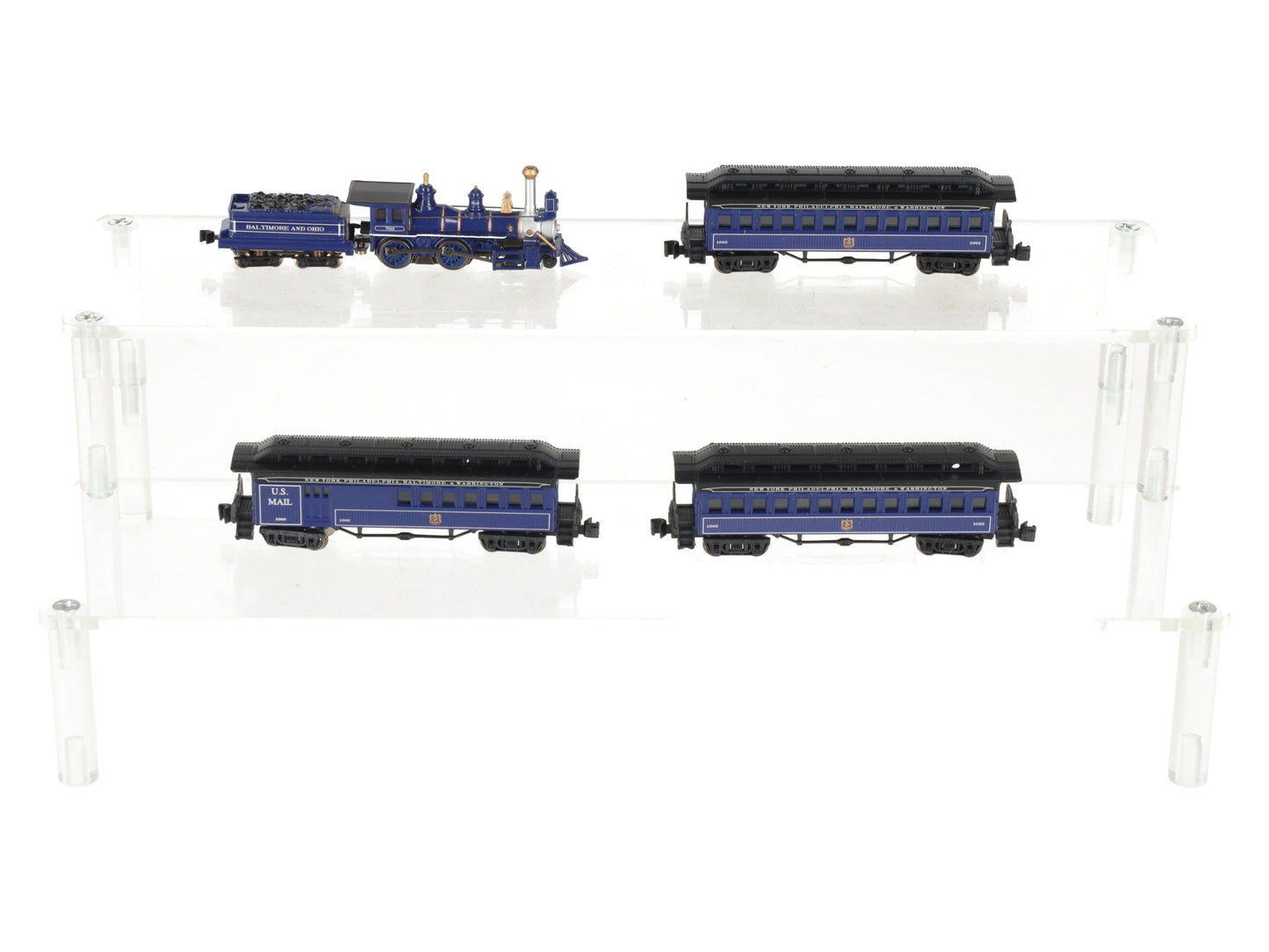 Bachmann 24018 N Scale Baltimore & Ohio Royal Blue Steam Starter Train Set LN/Box
