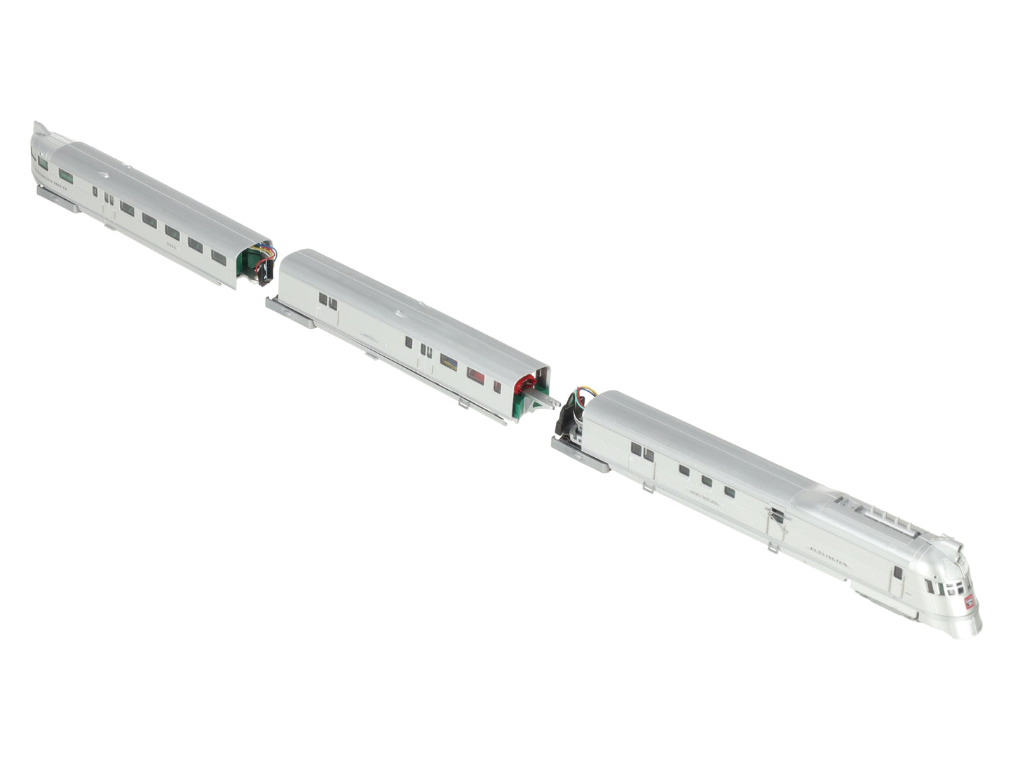 Con-Cor 001-008734 N Scale Post WWII Pioneer Zephyr Diesel Train Set EX/Box
