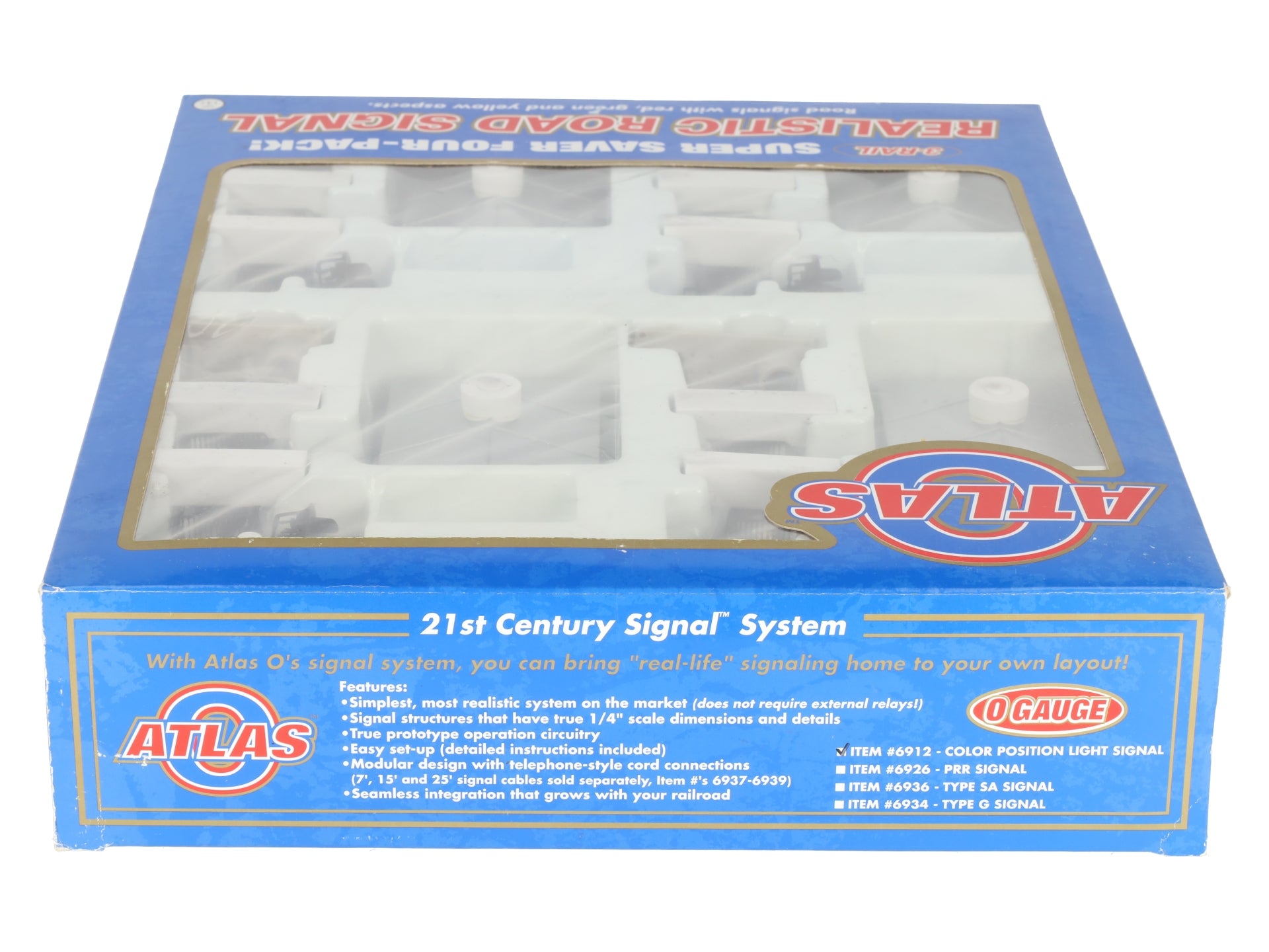 Atlas 6912 O Gauge Color Position Signal 4-Pack (3 Rail) LN/Box