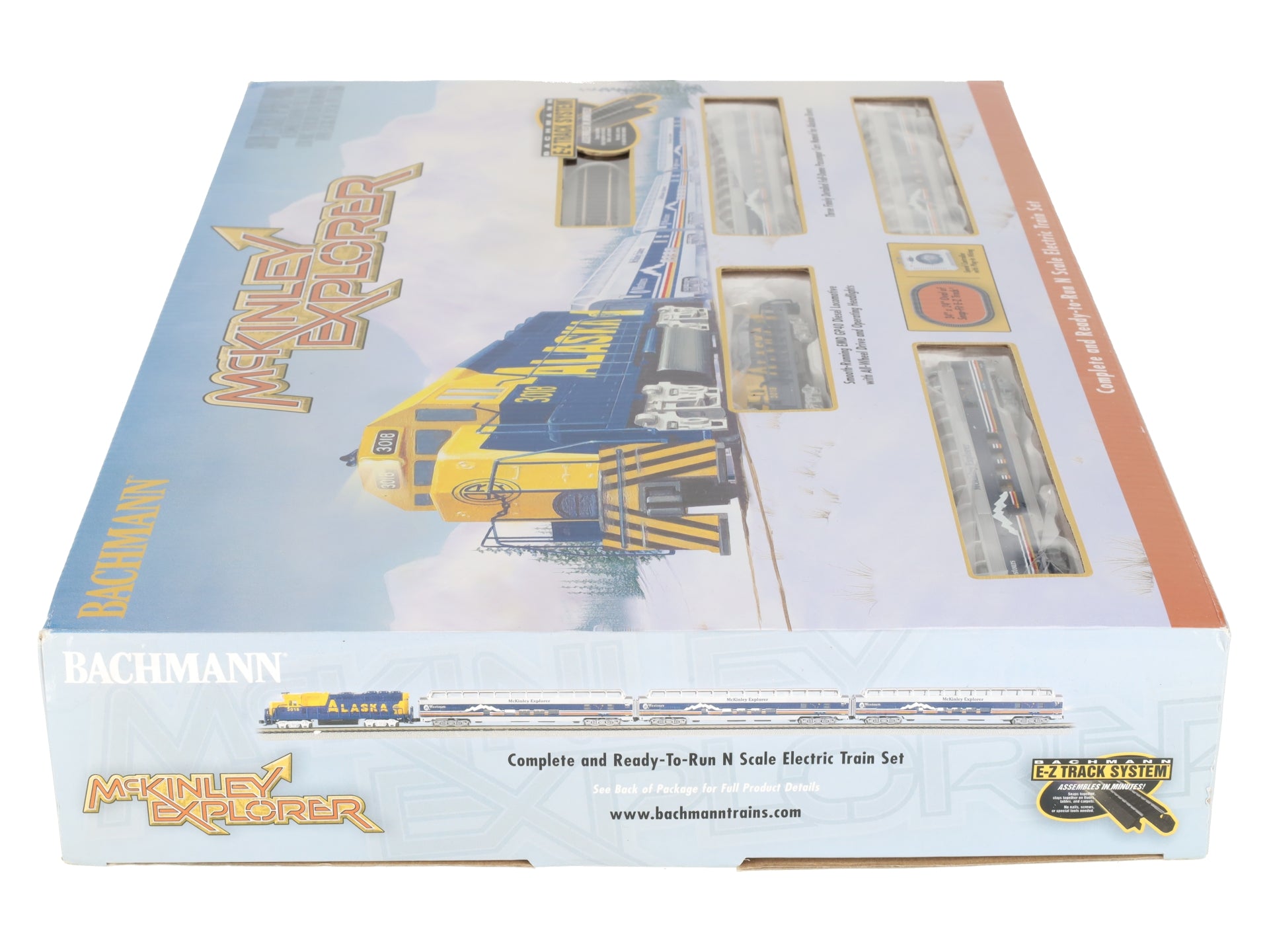 Bachmann 24023 N Scale Alaska Mckinley Explorer Diesel Starter Train Set LN/Box
