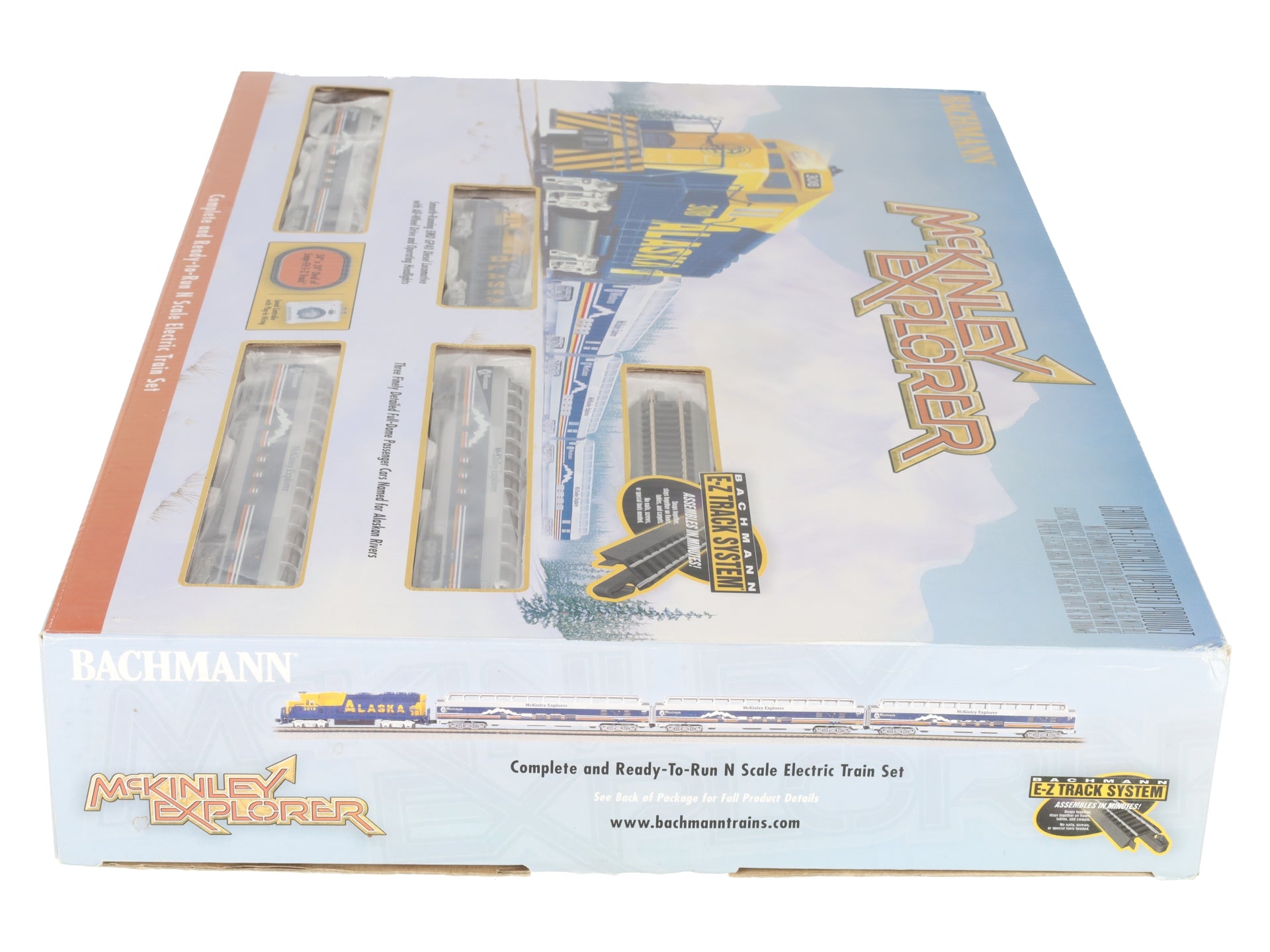Bachmann 24023 N Scale Alaska Mckinley Explorer Diesel Starter Train Set LN/Box
