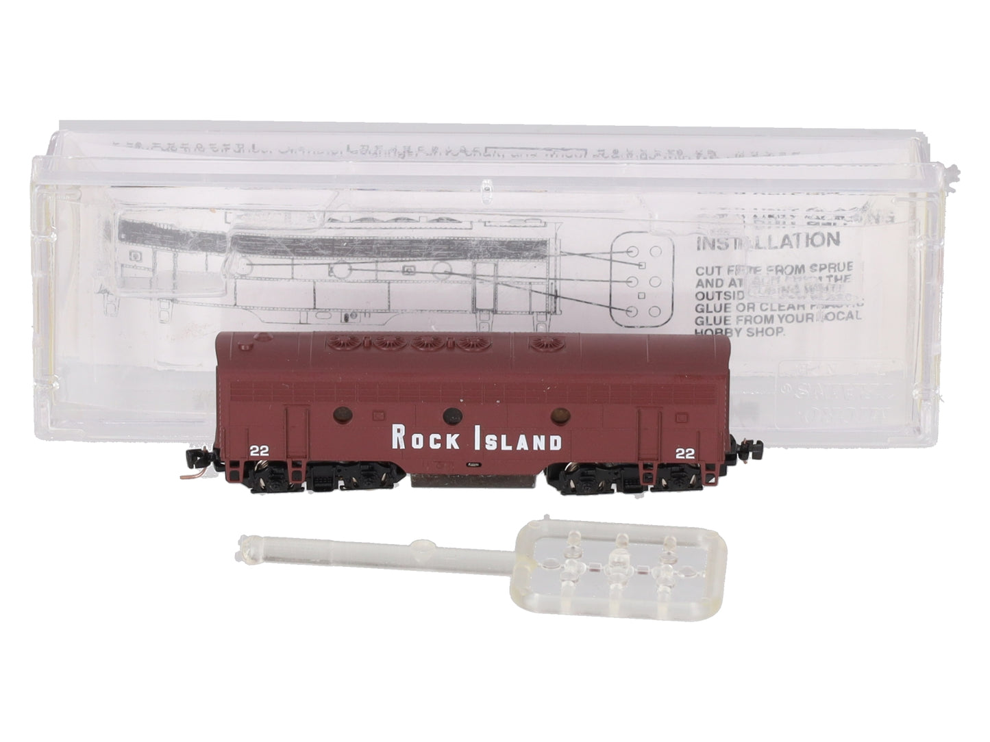 MicroTrains 98002240 Z Rock Island EMD F7B Diesel Locomotive #22 EX/Box