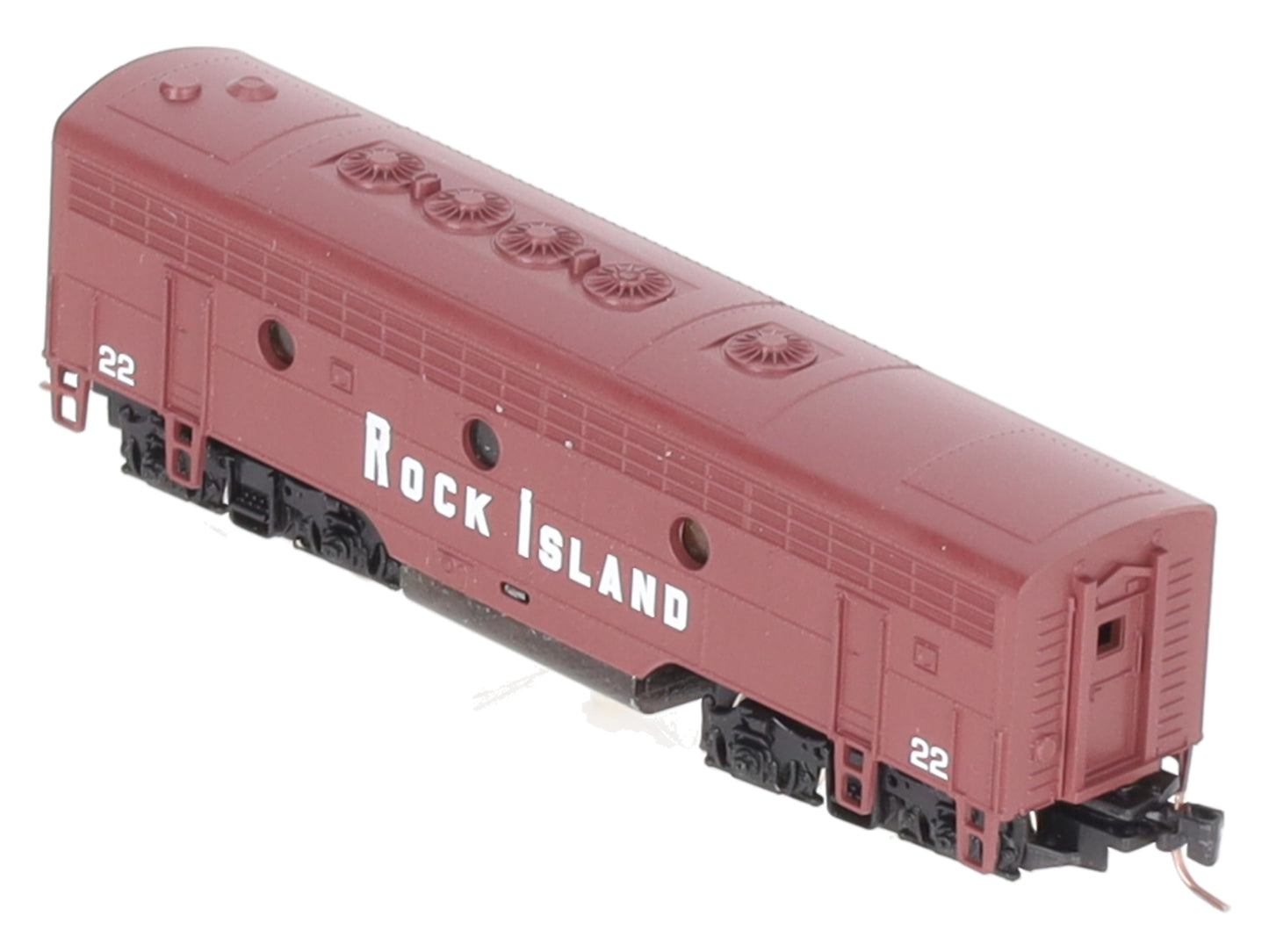 MicroTrains 98002240 Z Rock Island EMD F7B Diesel Locomotive #22 EX/Box