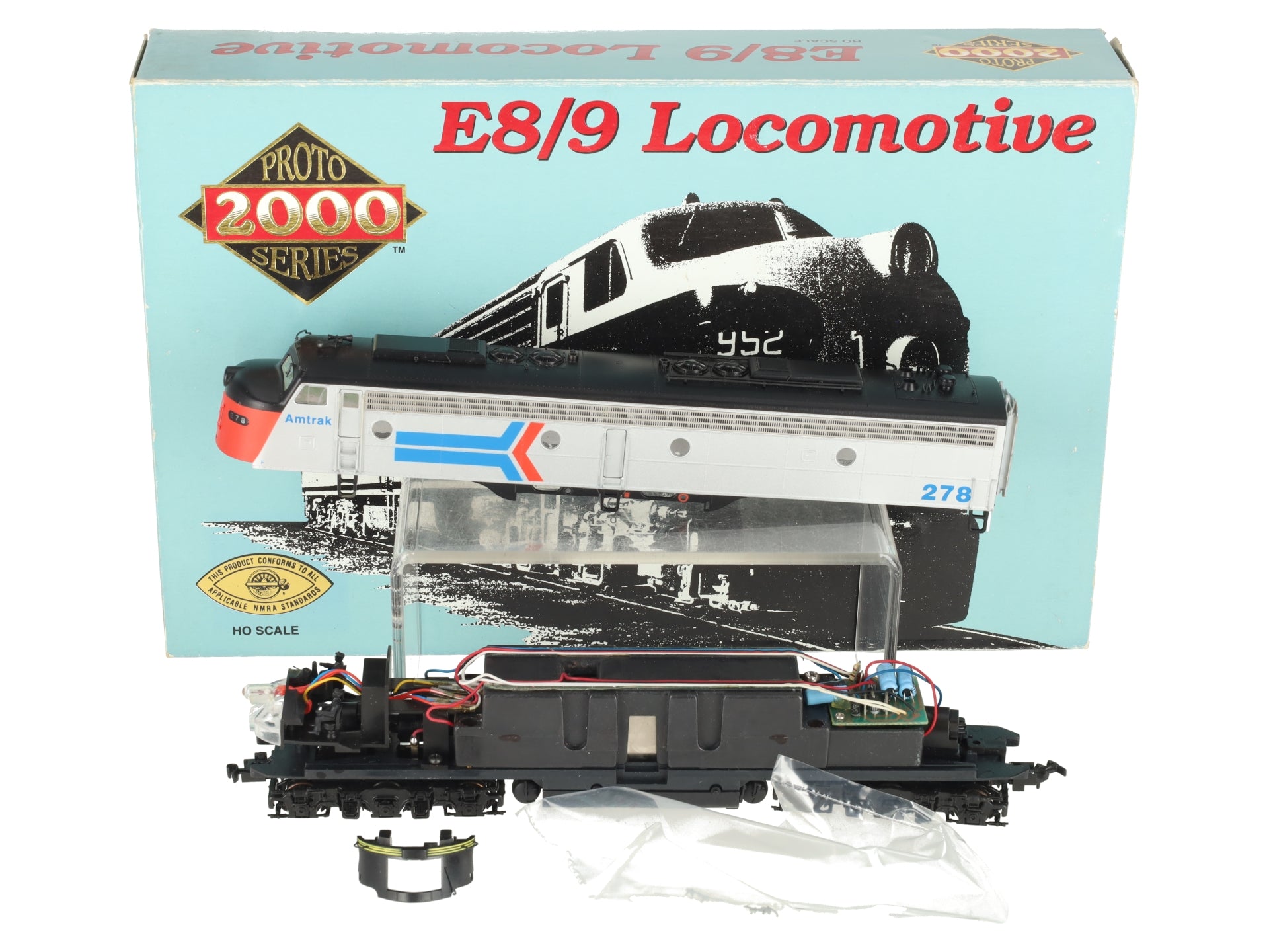 Proto 2000 8132 HO Scale Amtrak E8/9 Diesel Locomotive #278 w/DCC EX/Box