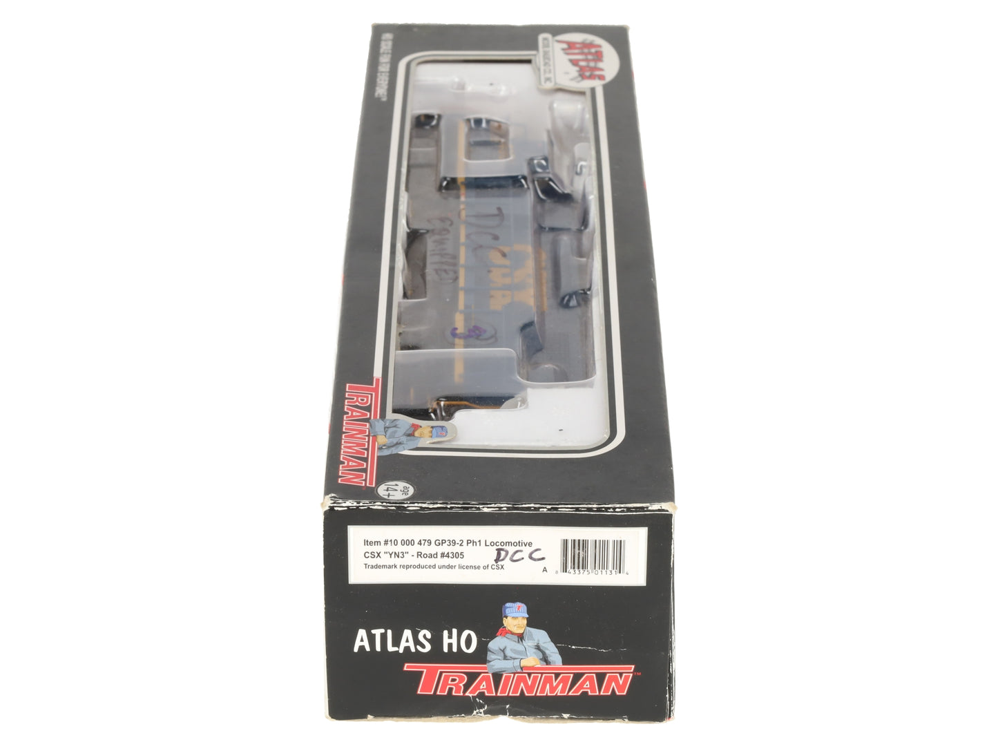 Atlas 10000479 HO Scale CSX "YN3" GP39-2 Ph 1 Locomotive #4305 w/DCC EX/Box