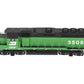 Atlas 9705 HO Scale Burlington Northern GP-40 Diesel Locomotive #3508 w/DCC EX/Box