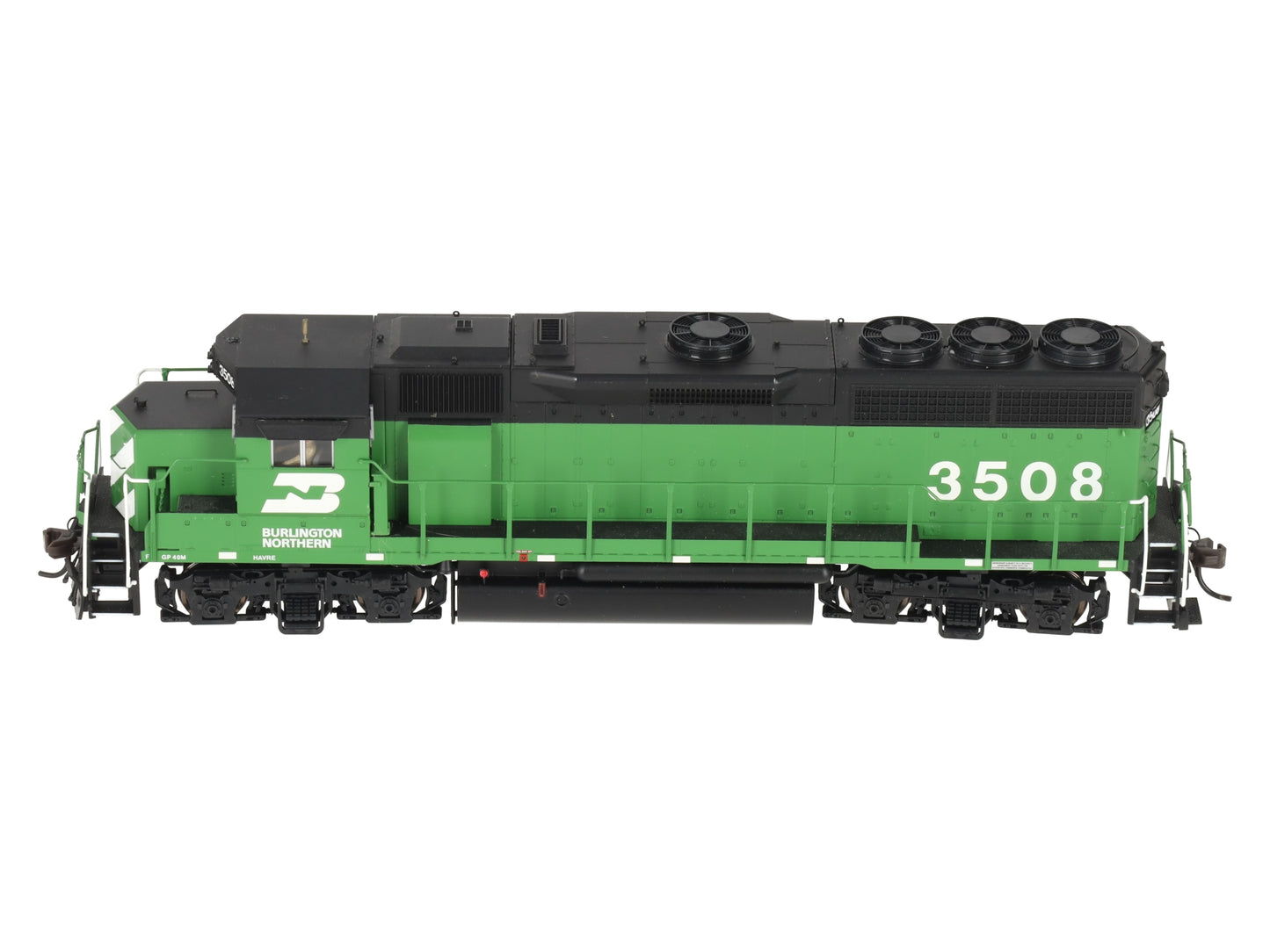 Atlas 9705 HO Scale Burlington Northern GP-40 Diesel Locomotive #3508 w/DCC EX/Box