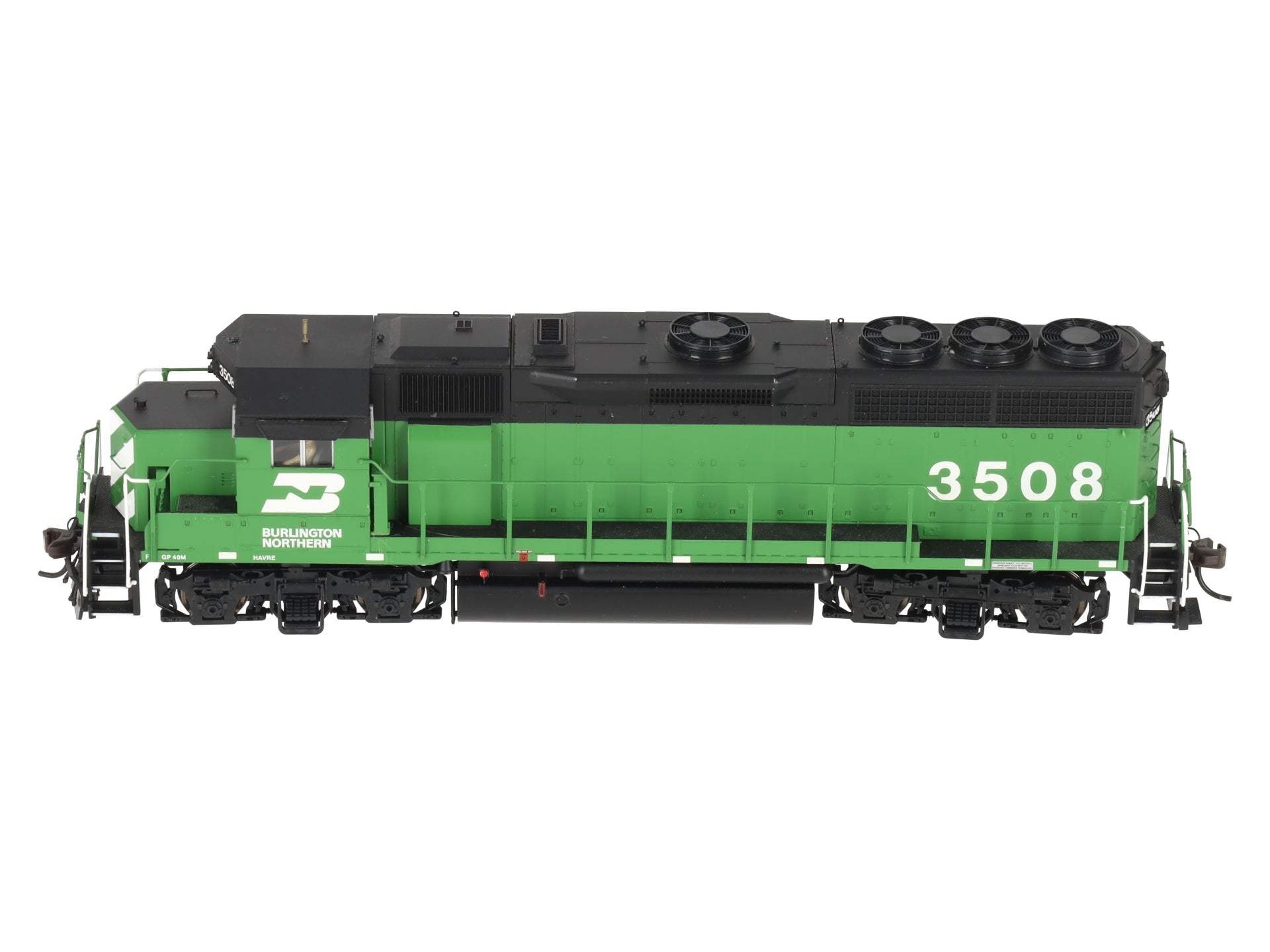Atlas 9705 HO Scale Burlington Northern GP-40 Diesel Locomotive #3508 w/DCC EX/Box
