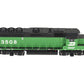 Atlas 9705 HO Scale Burlington Northern GP-40 Diesel Locomotive #3508 w/DCC EX/Box