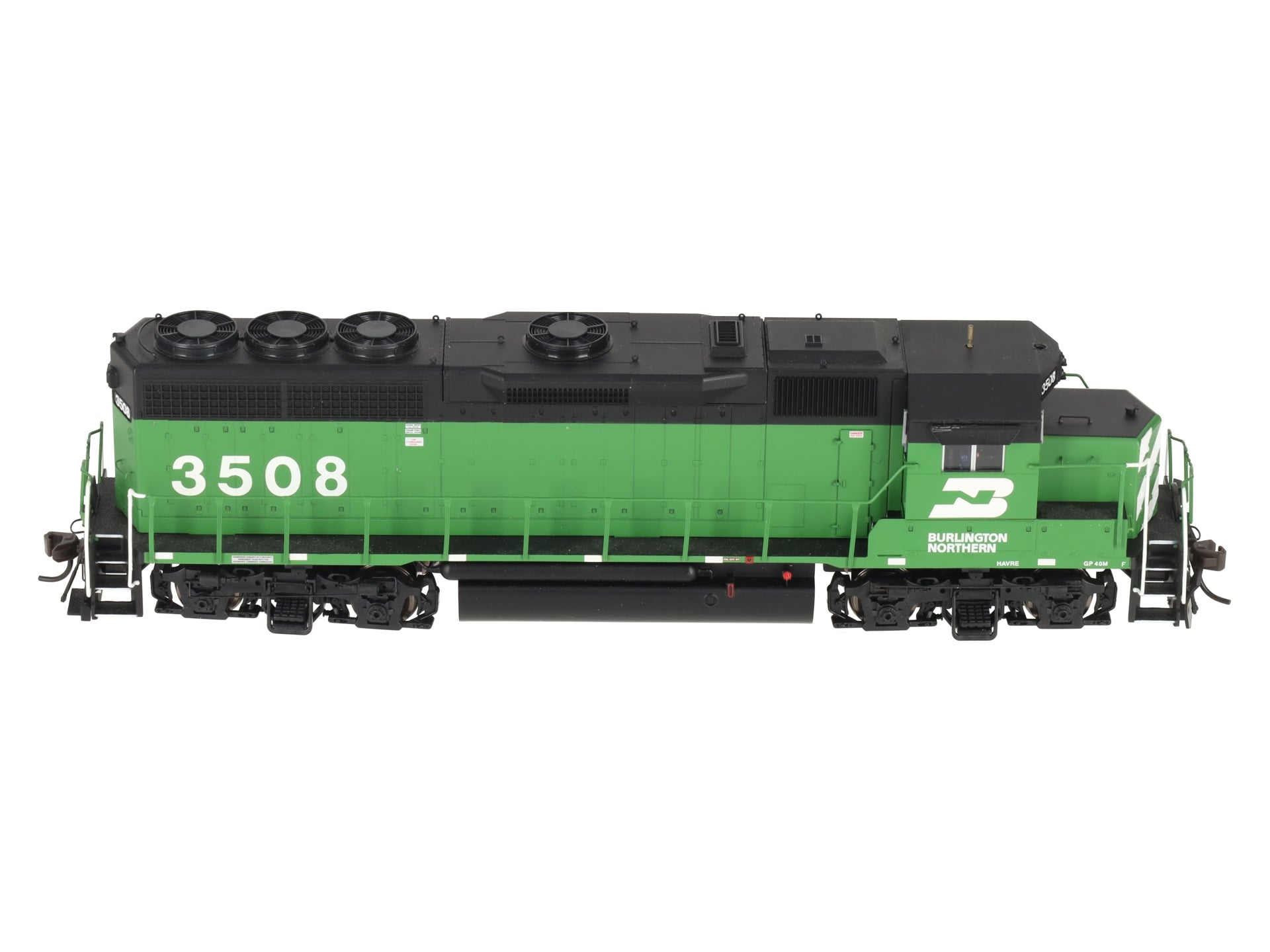Atlas 9705 HO Scale Burlington Northern GP-40 Diesel Locomotive #3508 w/DCC EX/Box