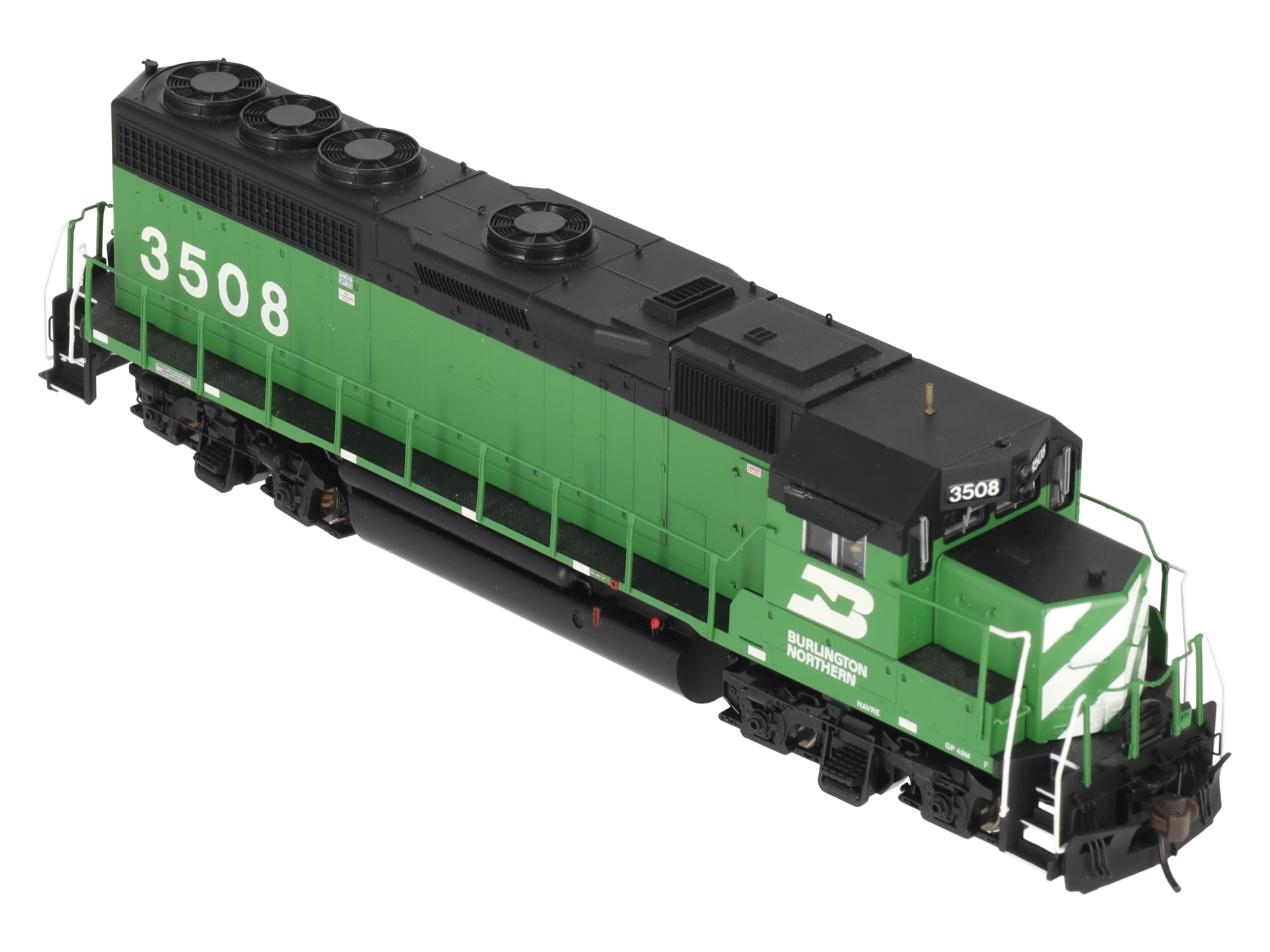 Atlas 9705 HO Scale Burlington Northern GP-40 Diesel Locomotive #3508 w/DCC EX/Box