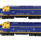 Lionel 6-18117 O Gauge Santa Fe Blue/Yellow F3 AA Diesel Set EX/Box