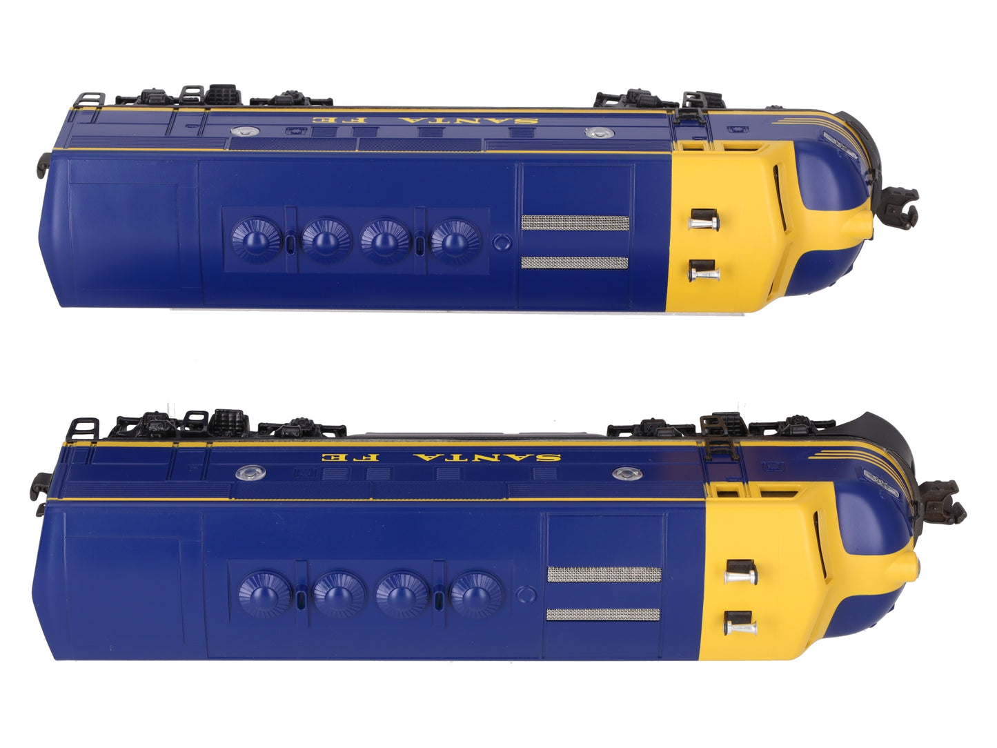 Lionel 6-18117 O Gauge Santa Fe Blue/Yellow F3 AA Diesel Set EX/Box