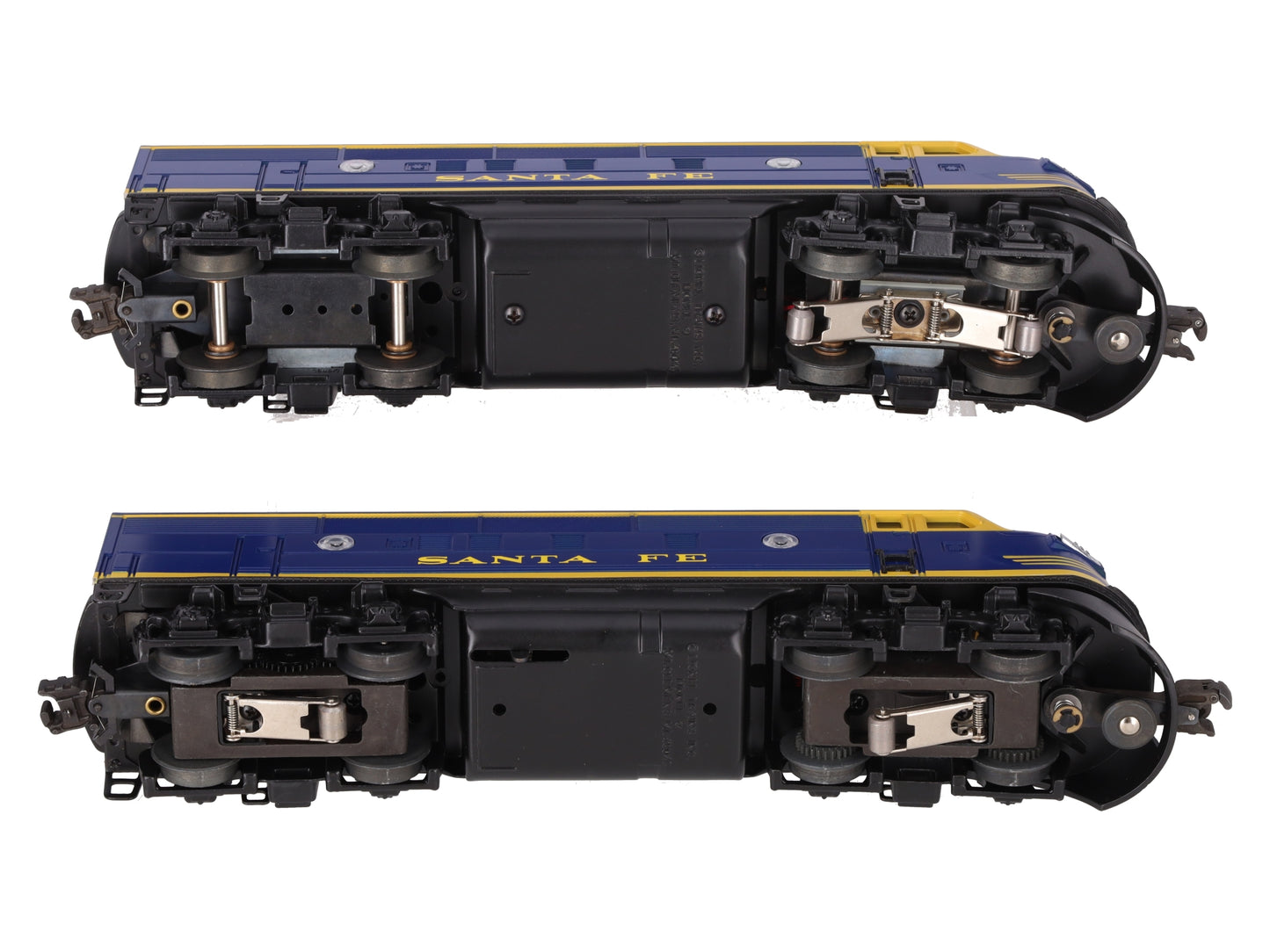 Lionel 6-18117 O Gauge Santa Fe Blue/Yellow F3 AA Diesel Set EX/Box