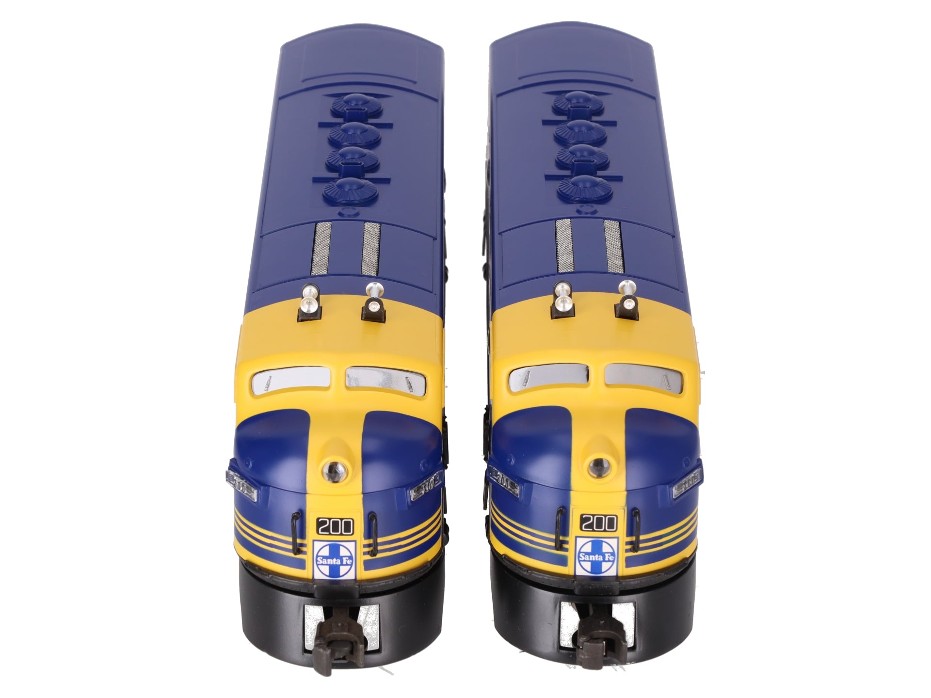 Lionel 6-18117 O Gauge Santa Fe Blue/Yellow F3 AA Diesel Set EX/Box