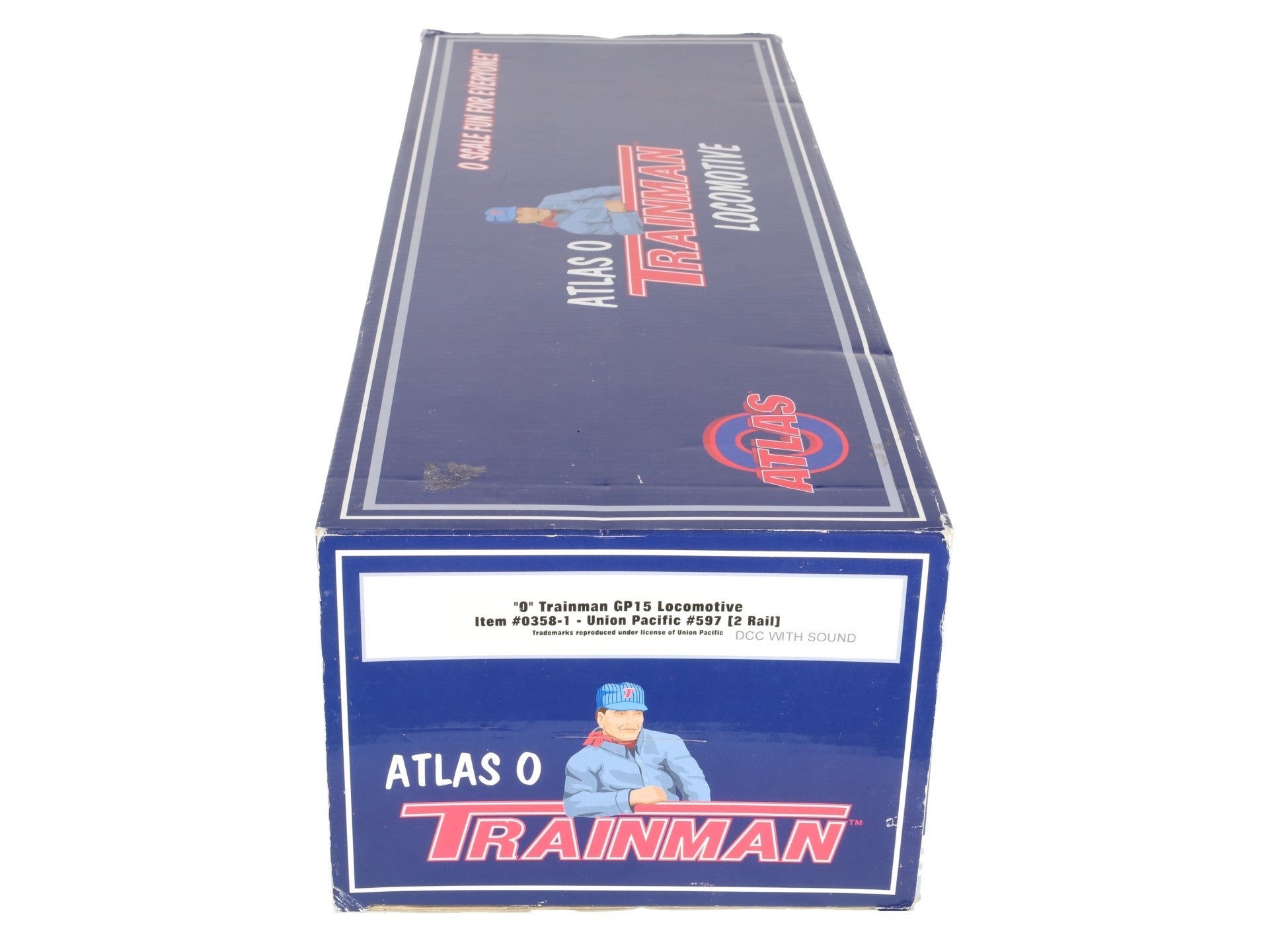 Atlas 0358-1 O Union Pacific Trainman GP15 Locomotive #0358-1 w/DCC (2-Rail) EX/Box
