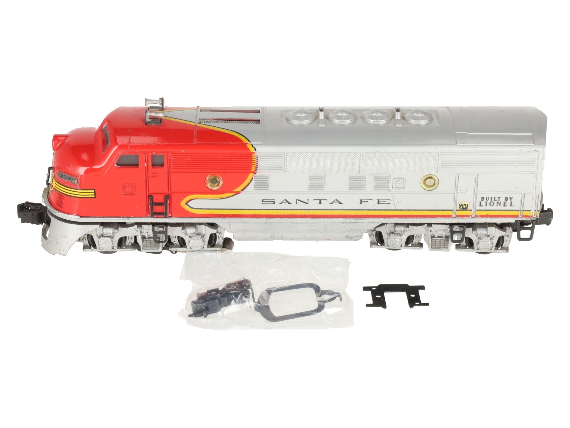 Lionel 2343T Vintage O Santa Fe F3 A Non-Powered Dummy Diesel Locomotive VG