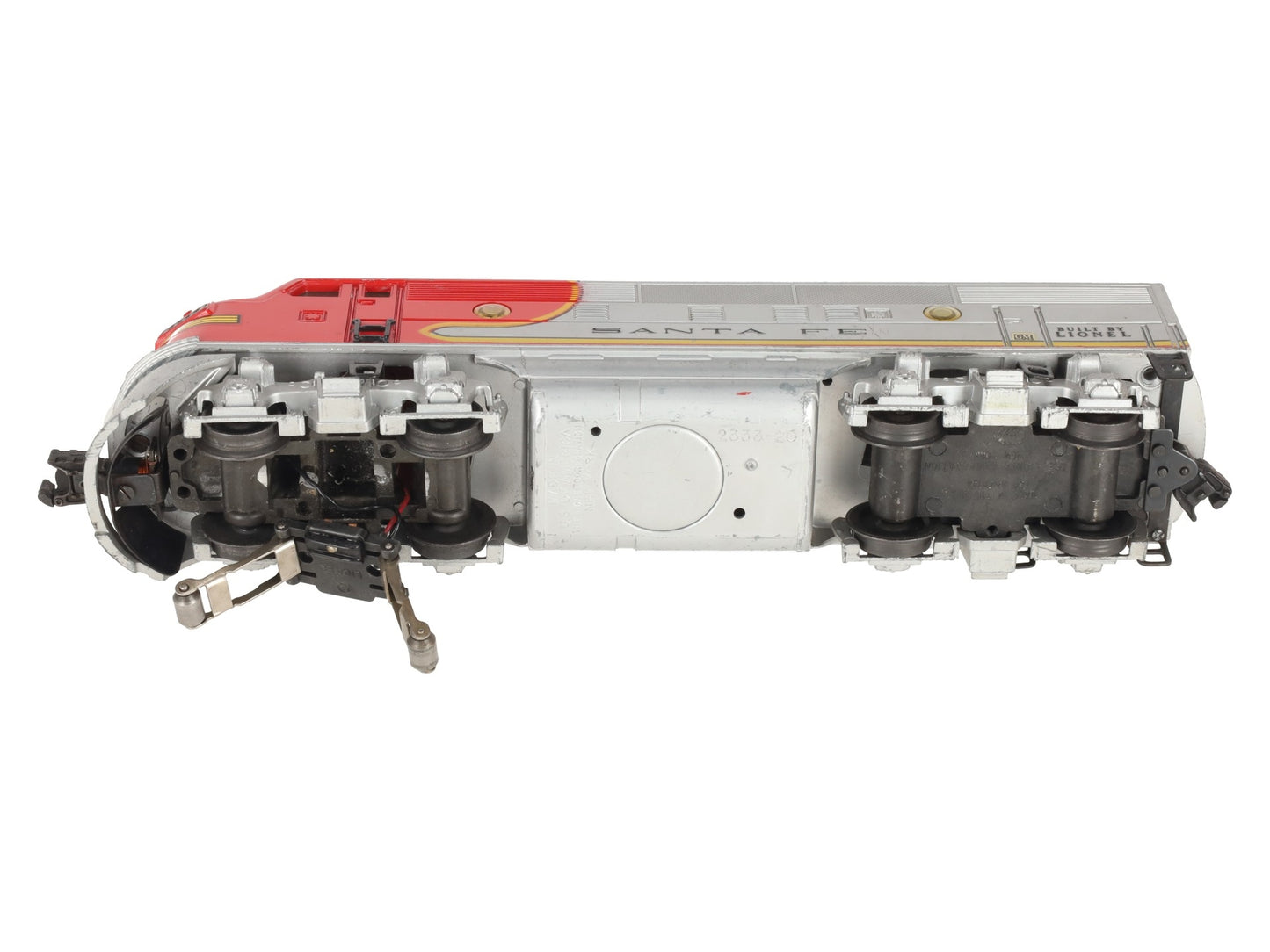 Lionel 2343T Vintage O Santa Fe F3 A Non-Powered Dummy Diesel Locomotive VG