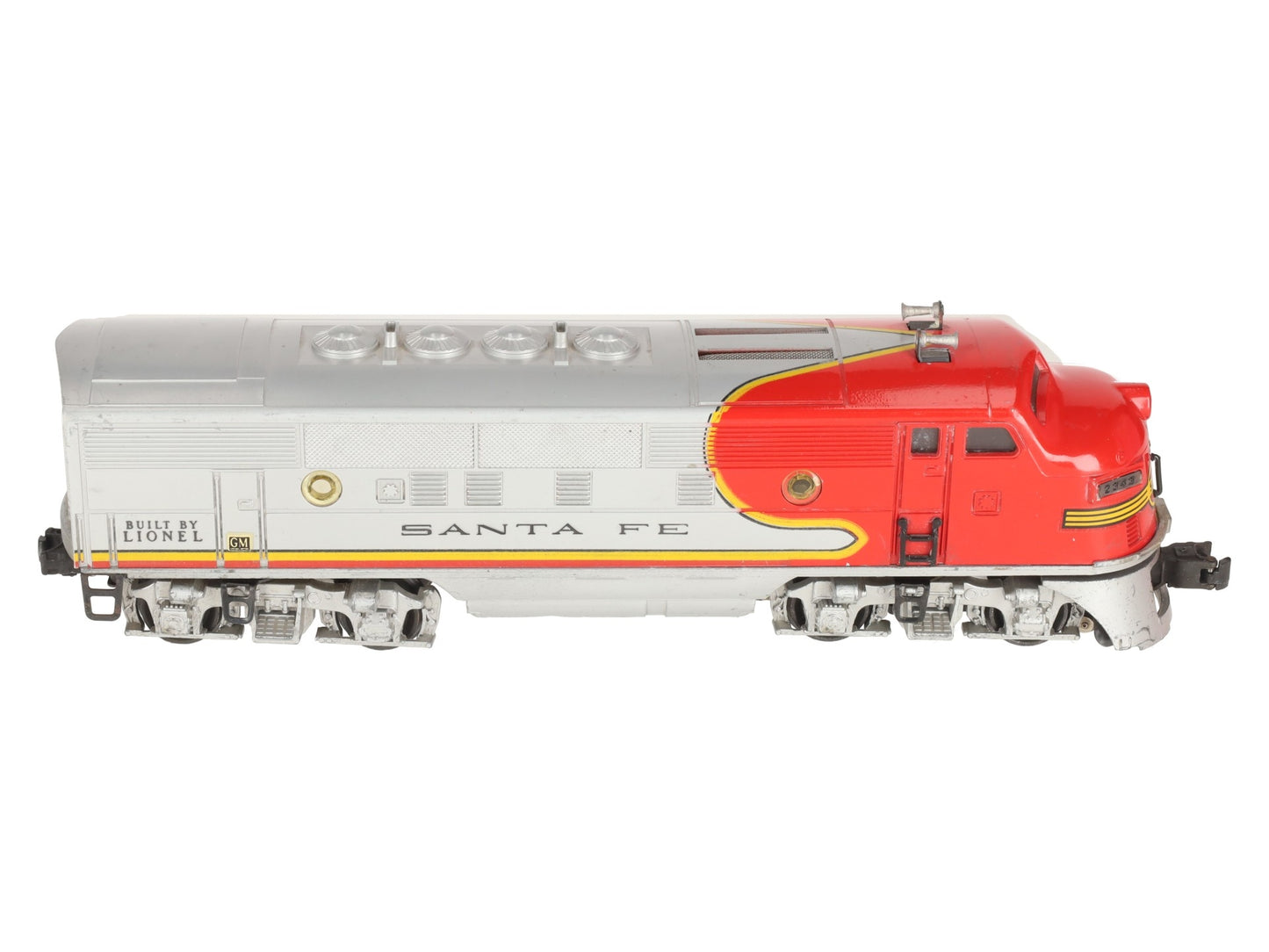 Lionel 2343T Vintage O Santa Fe F3 A Non-Powered Dummy Diesel Locomotive VG